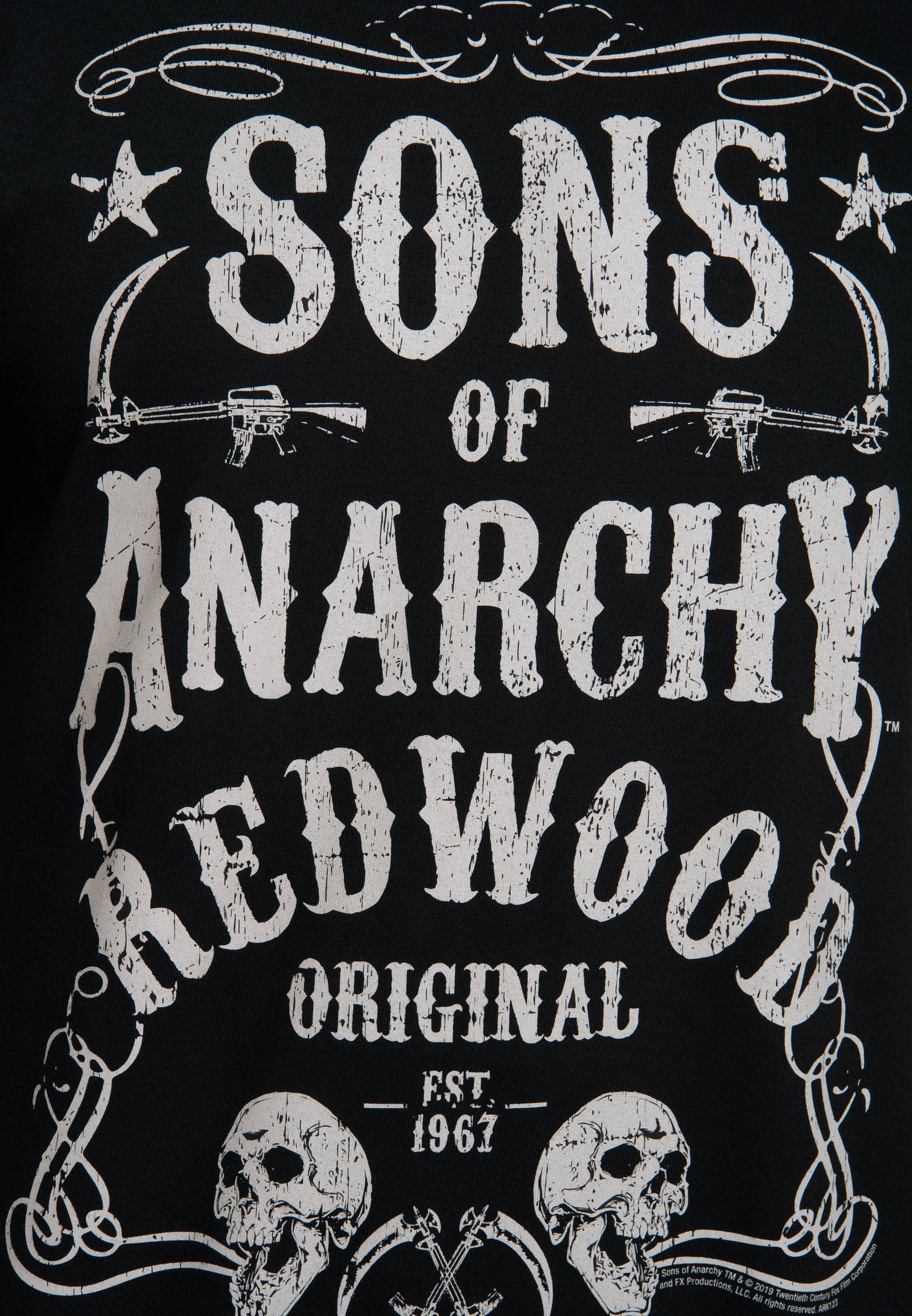 LOGOSHIRT T-Shirt »Sons of Anarchy Redwood Original«, mit Sons of Anarchy- Print ▷ für | BAUR