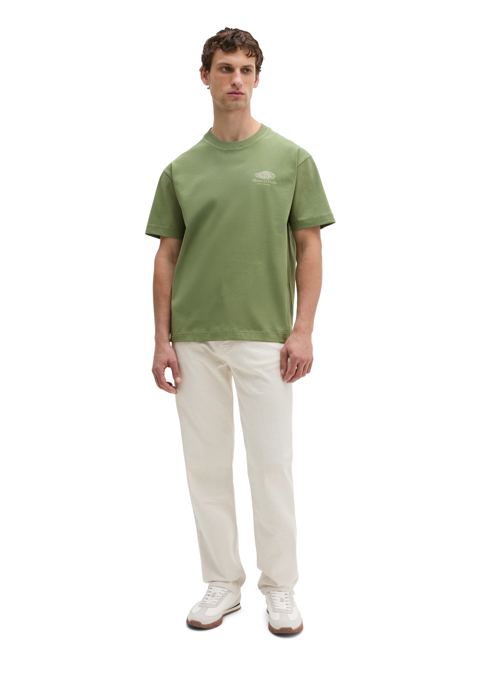 Marc O'Polo T-Shirt »mit maritinem Rückenprint«