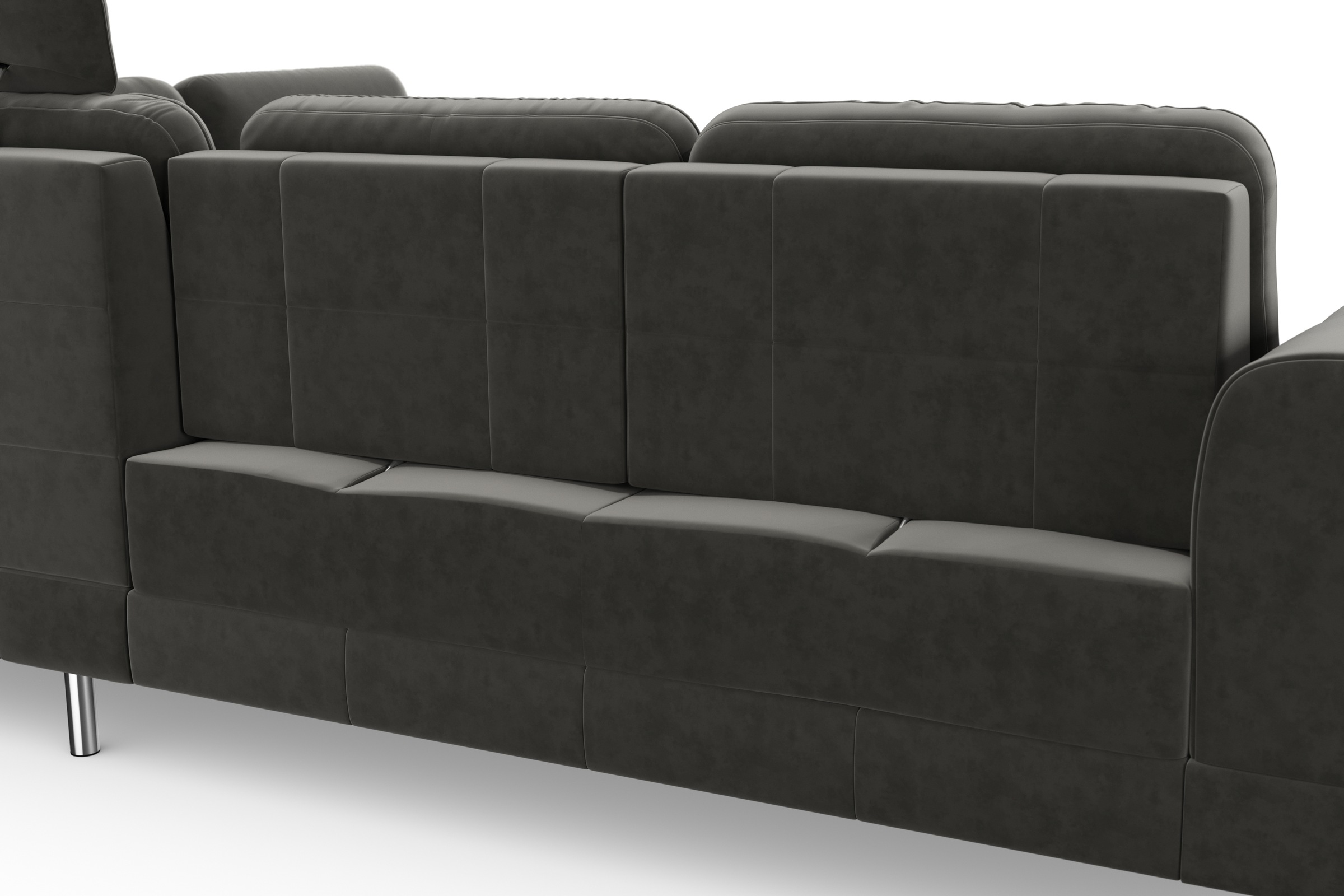 sit&more Ecksofa »Bendigo L-Form«, inklusive Sitztiefenverstellung, Bodenfreiheit 12 cm, in 2 Fußfarben