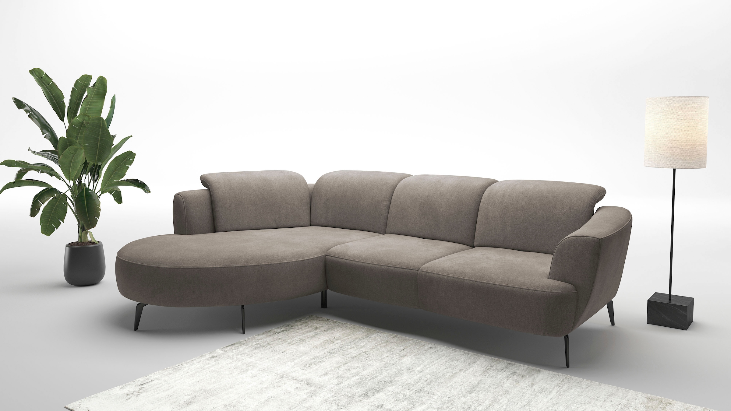 sit&more Ecksofa "Zoe", ink.Sitztiefenverstellung, wahlweise mit Kopfteilve günstig online kaufen