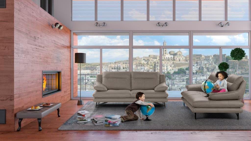 CALIA ITALIA 3-Sitzer "Cezanne, italienisches Design trifft erstklassigen Sitzkomfort, Leder" Edles Designsofa in besonders langlebigen & pflegeleichten Lederarten