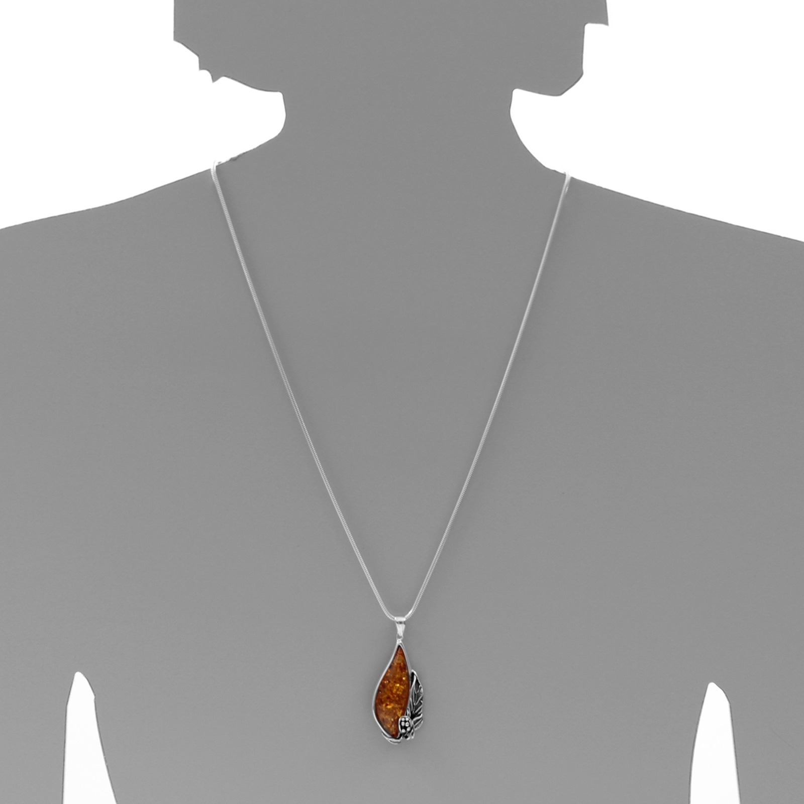 OSTSEE-SCHMUCK Kette mit Anhänger »Ostsee-Schmuck Kette mit Anhänger Jana 52«, (2 tlg.)