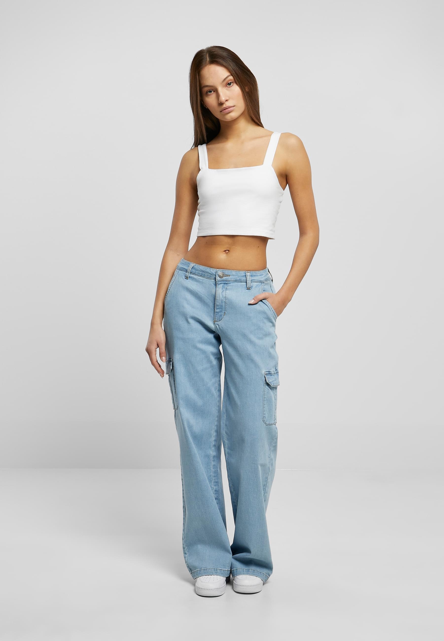 URBAN CLASSICS Stoffhose »Urban Classics Damen«, (1 tlg.)