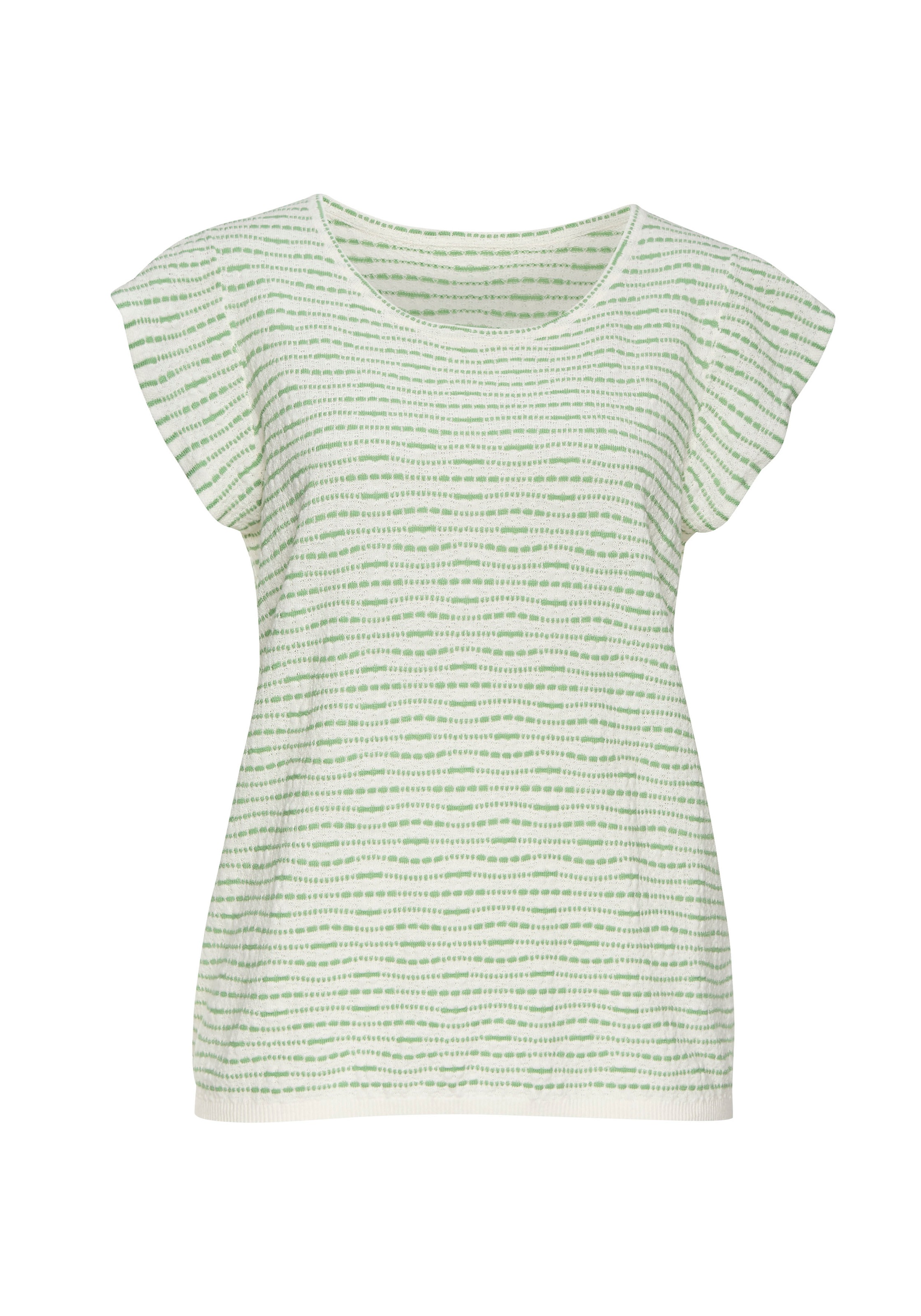 Vivance Rundhalsshirt "mit Flügelärmelchen", aus leichter Feinstrickqualitä günstig online kaufen