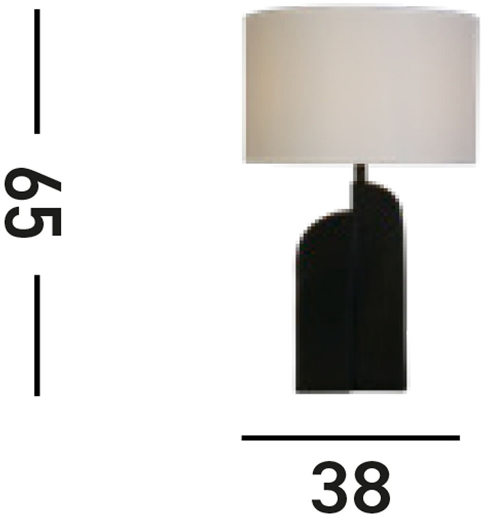Searchlight Tischleuchte »Perth 1Lt Table Lamp, Matt Black Resin & White Linen Shade« E27 1 Stk.