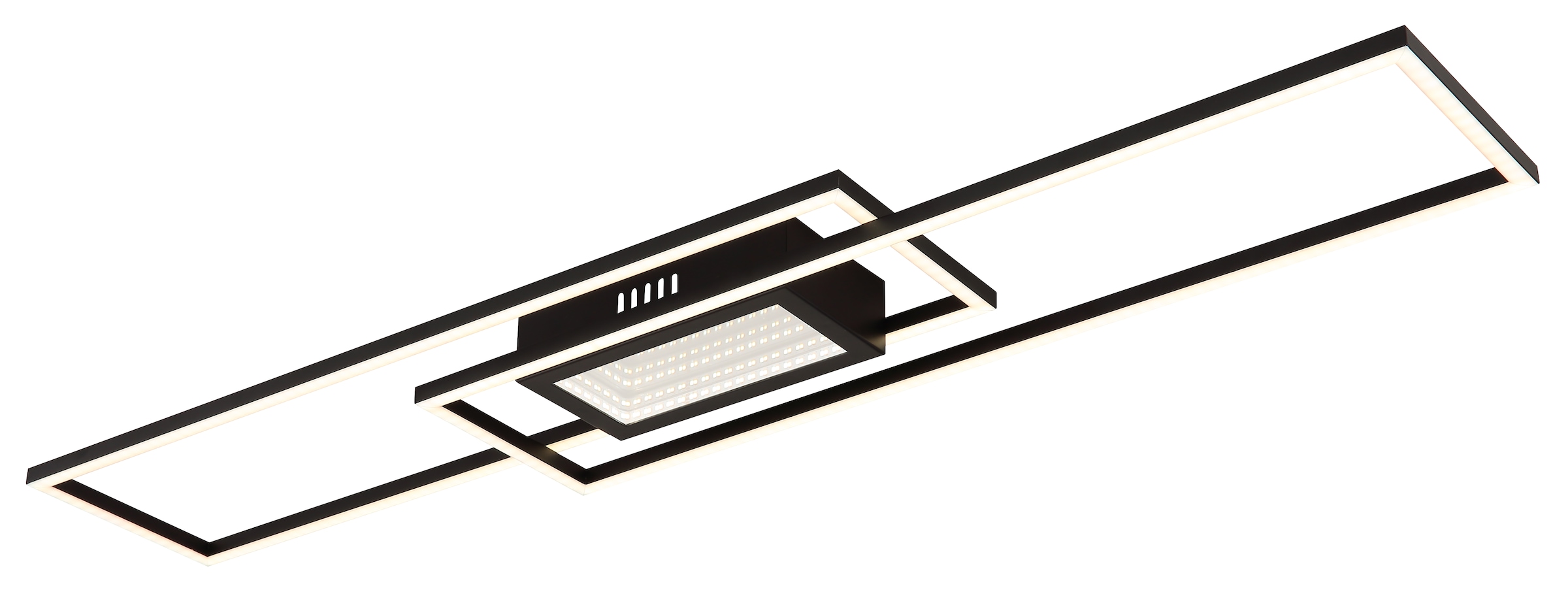 GLOBO LIGHTING LED Deckenleuchte »SAUNDERS«, Leuchtmittel LED-Modul | LED fest integriert, Deckenlampe/Wohnzimmer/Schlafzimmer/modern