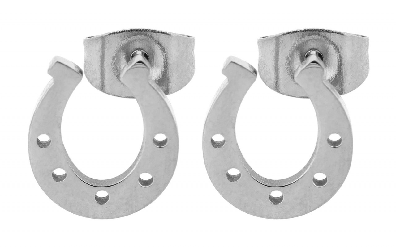 Paar Ohrhänger ADELIA´S "Damen Ohrstecker aus poliertem Edelstahl", silber, Ohrringe, Damen, Damen, Edelstahl 2