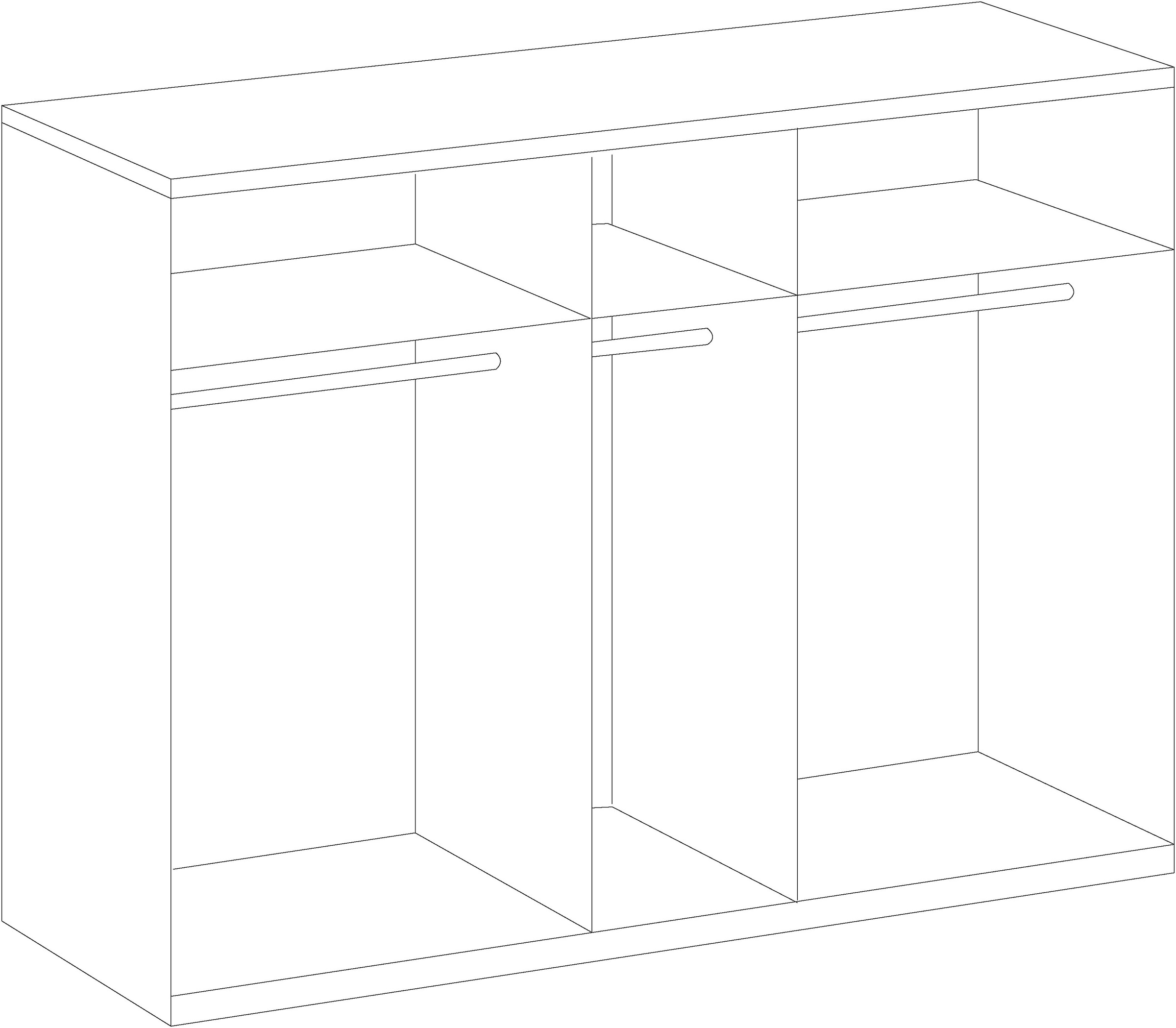 Wimex Kleiderschrank »New York«, in vielen Breiten, 208 oder 236cm hoch
