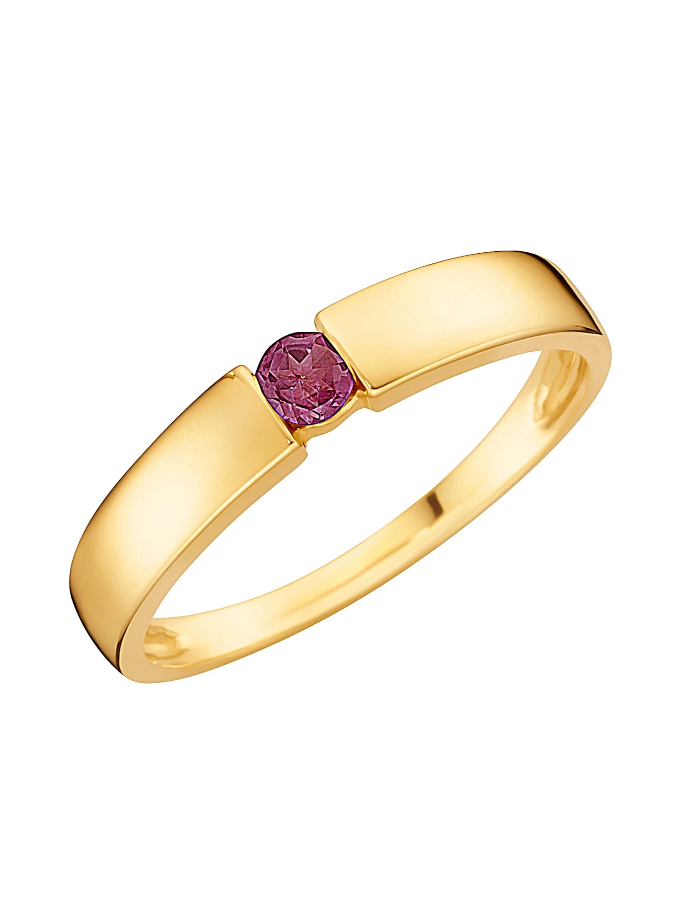 Fingerring LADY Gr. 21, gold (gelbgold 375), Fingerringe, Damen, 21, Gold Metall, Gold, Metall, Fingerring 2