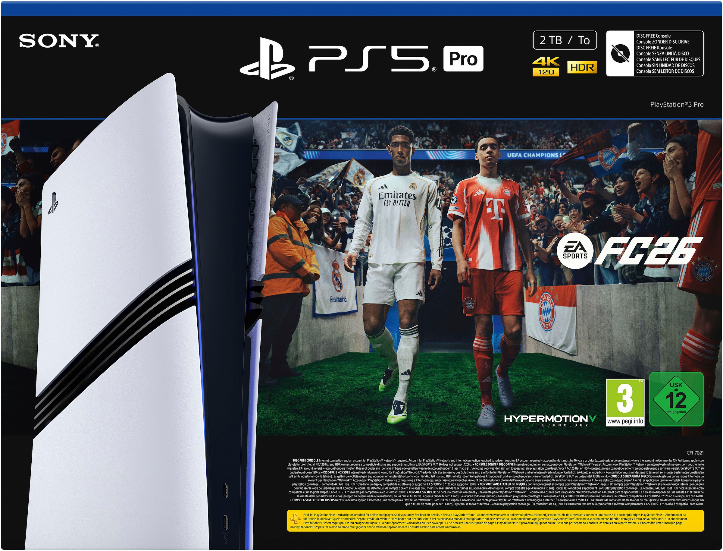 PlayStation 5 Konsolen-Set »PlayStation 5 Pro 2TB – EA SPORTS FC 26 Bundle« 2 TB PlayStation 5 Pro - EA Sports FC 26 Bundle