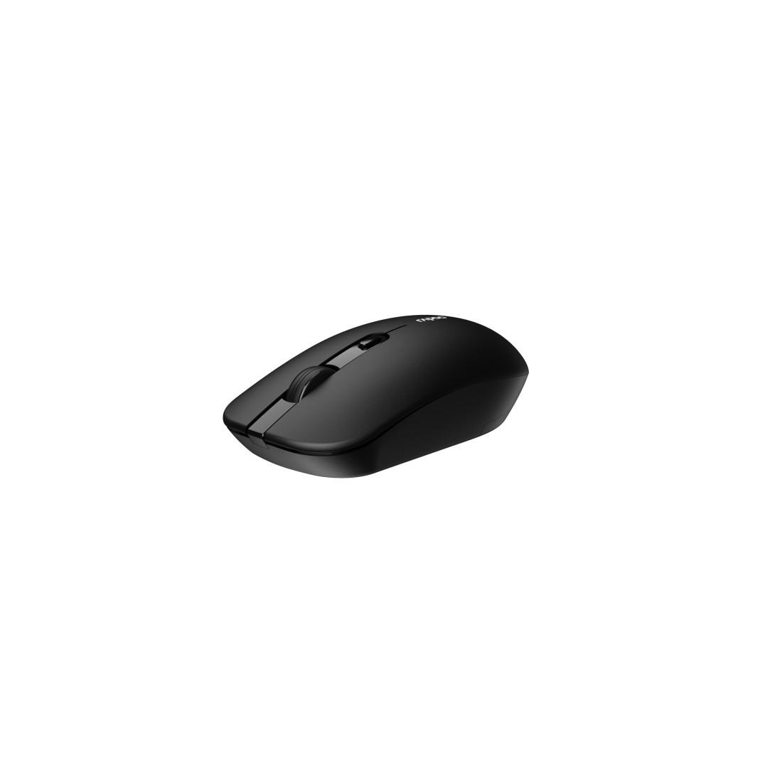 Rapoo ergonomische Maus »1530 Silent, Kabellose optische Maus«, Funk, Tasten: Flüsterleise, DPI: 800 - 1600