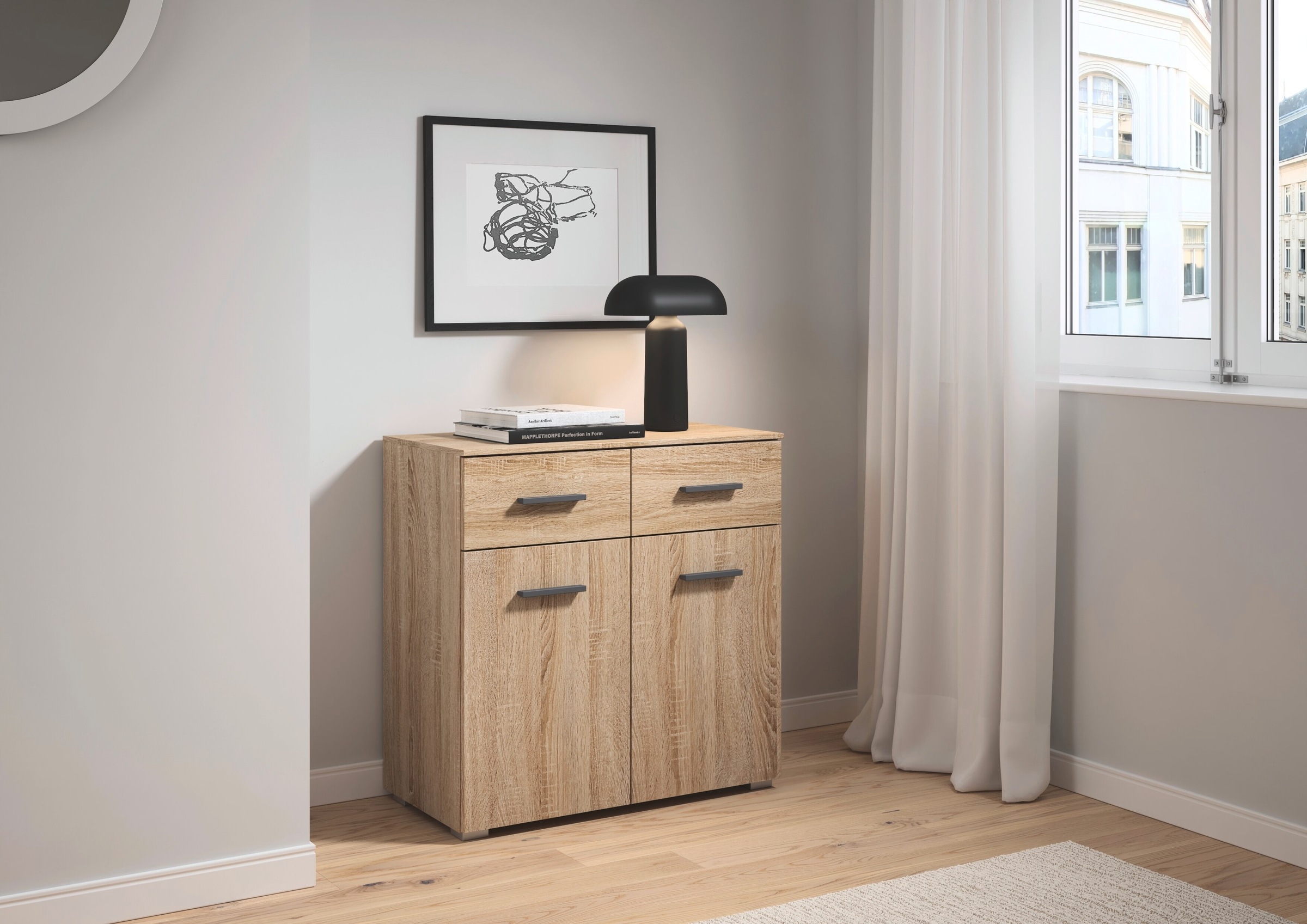 rauch Kommode "Gamma" Breite 80 cm / Höhe 81 cm, verschiedene Griffvariante günstig online kaufen
