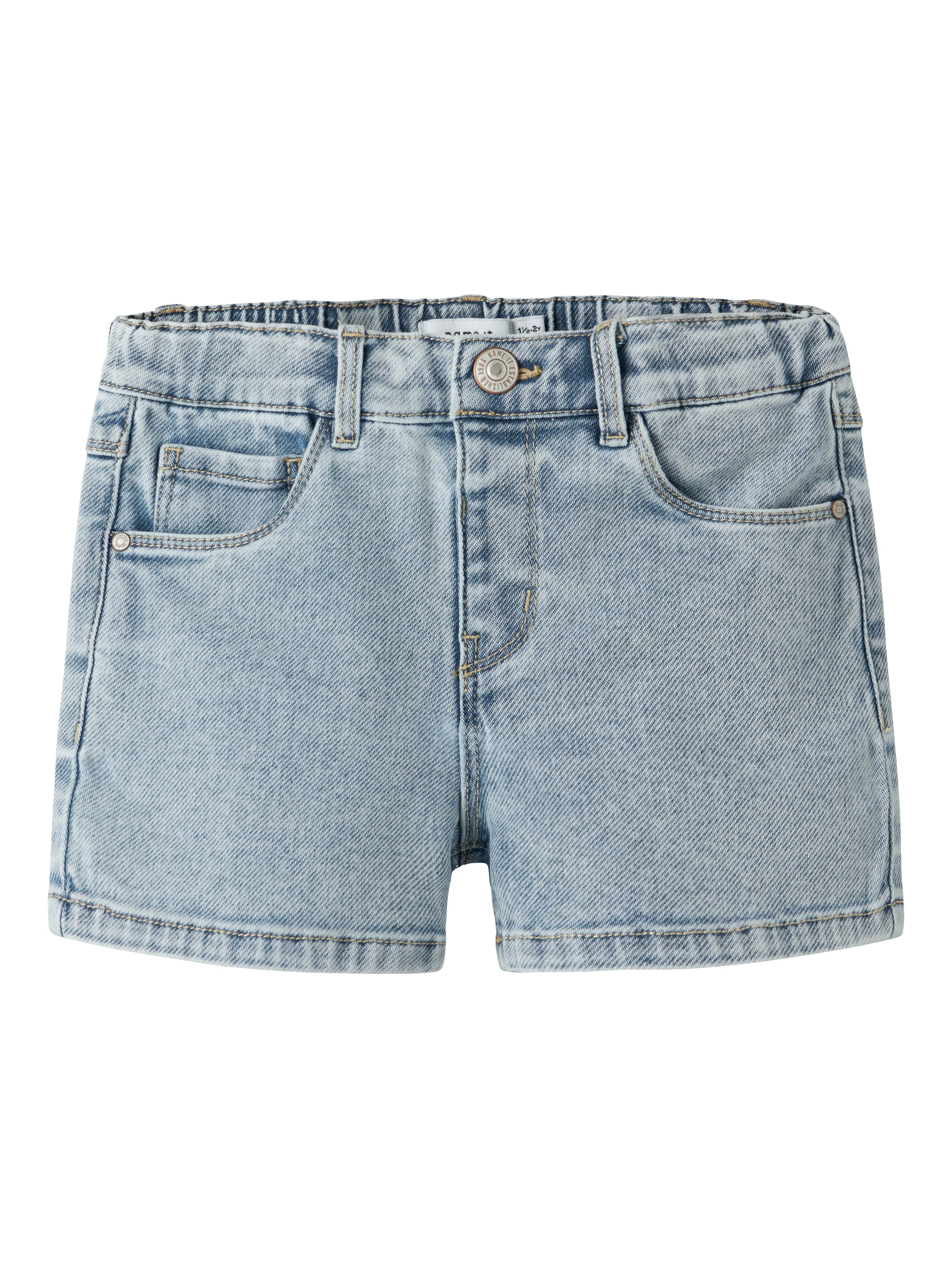 Name It Jeansshorts »NMFROSE MOM DNM SHORTS 1140-GY« Baumwollmischung, Denim, mit Stretch, leichter Used Look