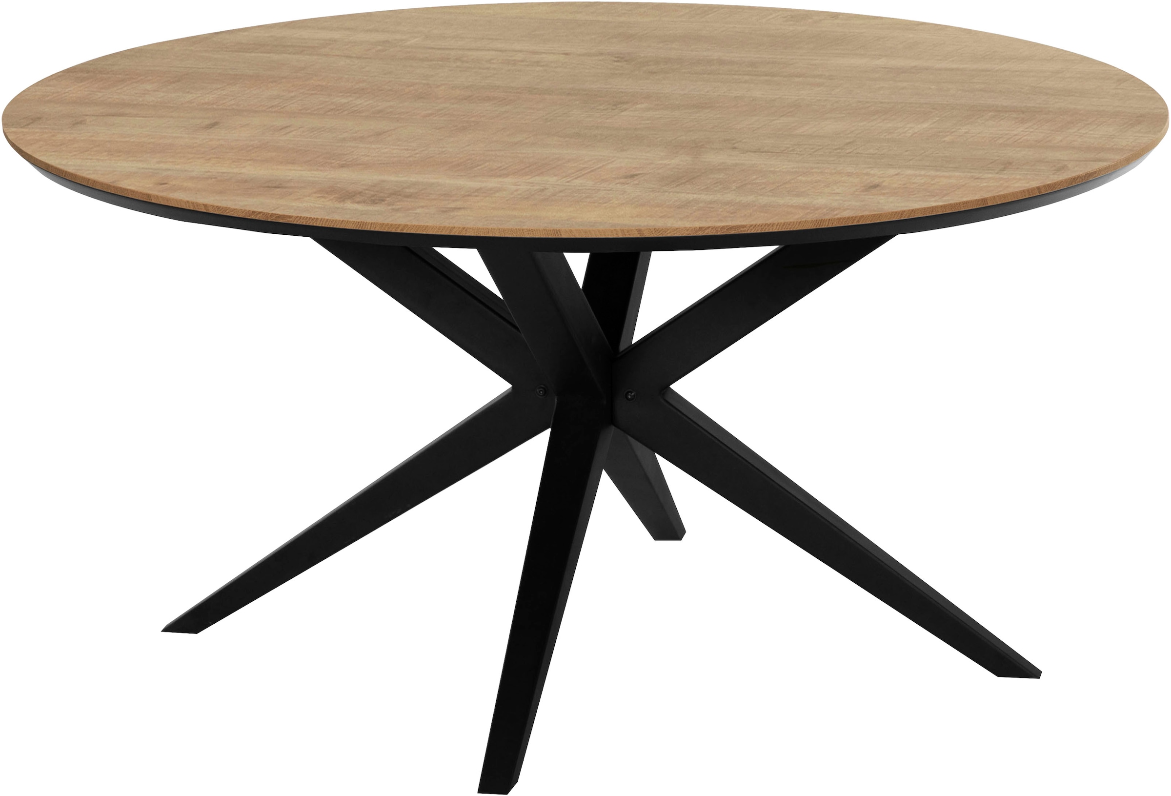 OMG Design Esstisch "Wellington" 1 Stk. tlg. Hochwertige Melamin-Tischplatte mit Metallgestell