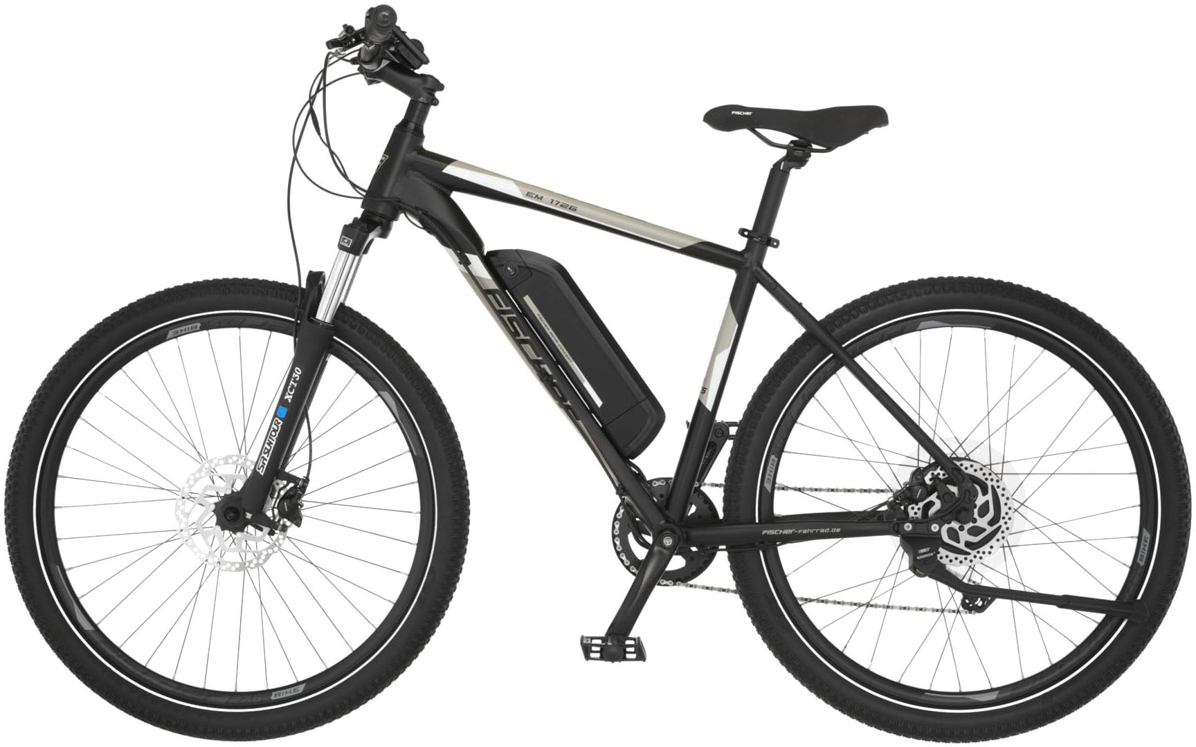 FISCHER Fahrrad E-Bike »MONTIS EM 1726 422«, 10 Gang, Pedelec, Elektrofahrrad für Damen u. Herren, MTB, Mountainbike