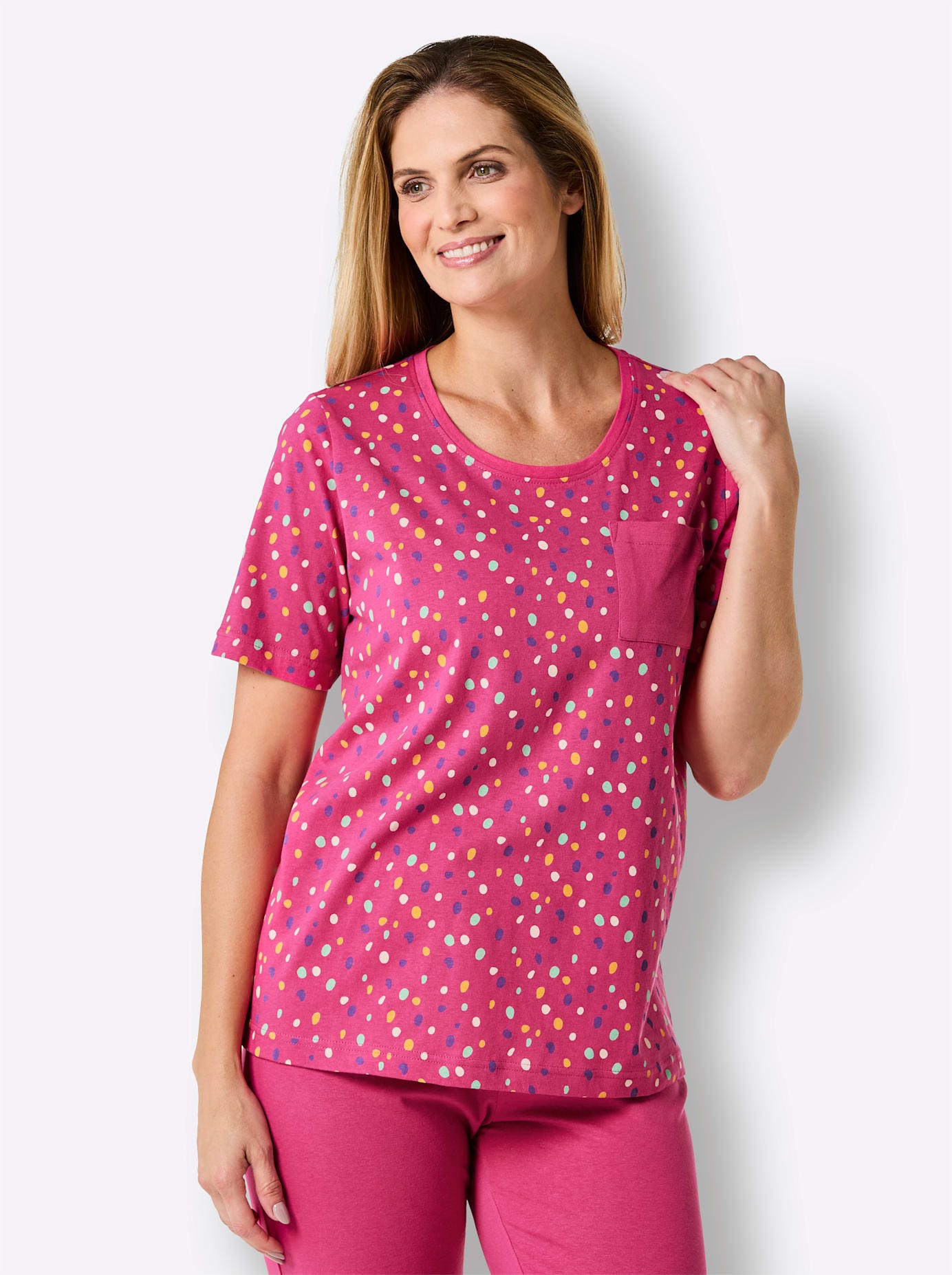wäschepur Kurzarmshirt "Schlafanzug-Shirt", (1 tlg.) günstig online kaufen