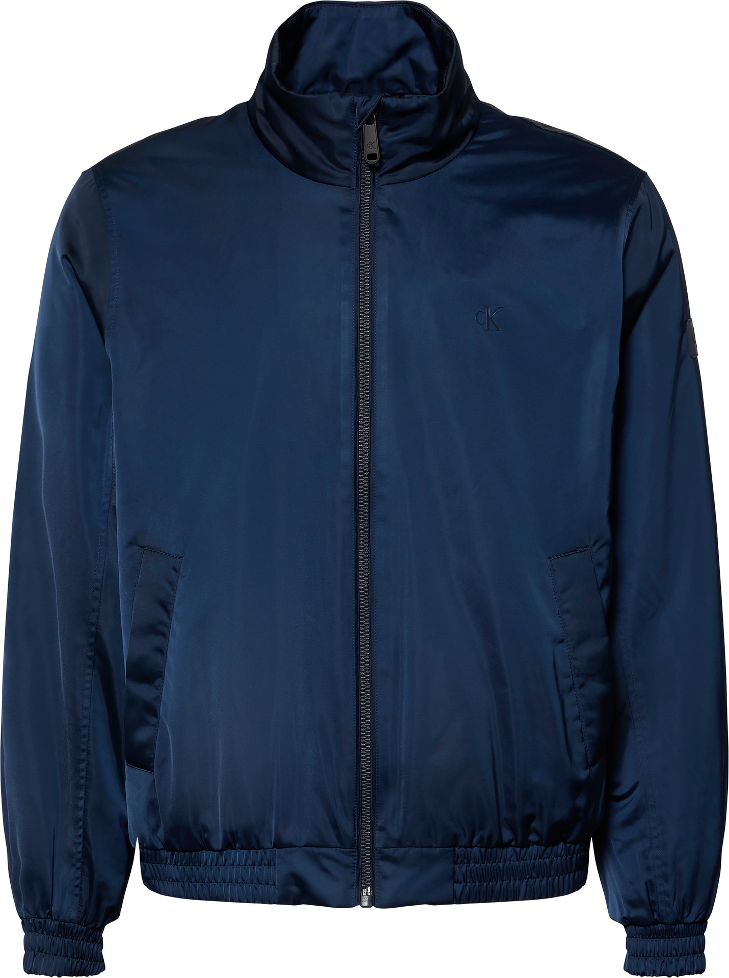 Calvin Klein Jeans Bomberjacke »LS PADDED HARRINGTON JACKET«, ohne Kapuze, Mit Rundhalsausschnitt mit Stehkragen
