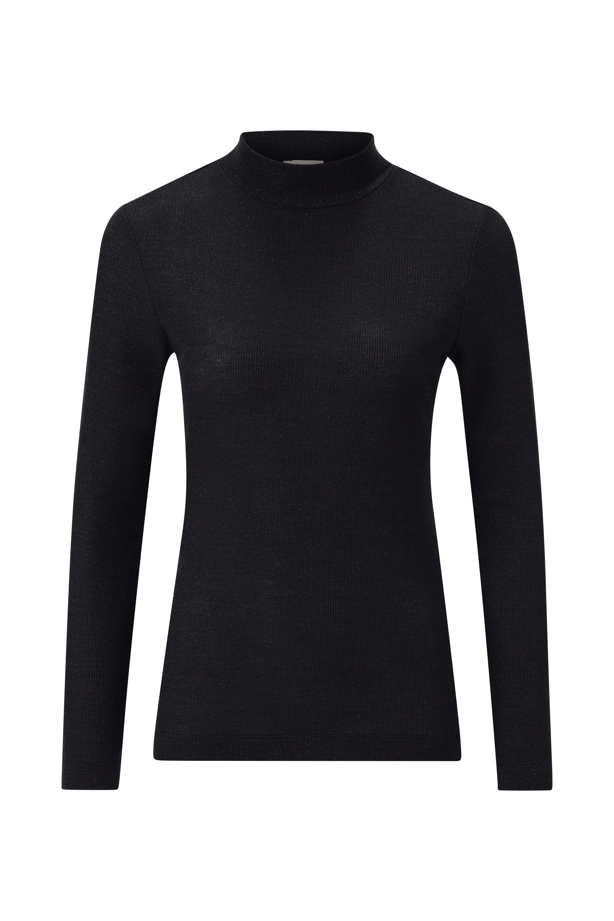 RICHROYAL Longsleeve mit Glitzereffekten, Turtleneck, enger Schnitt