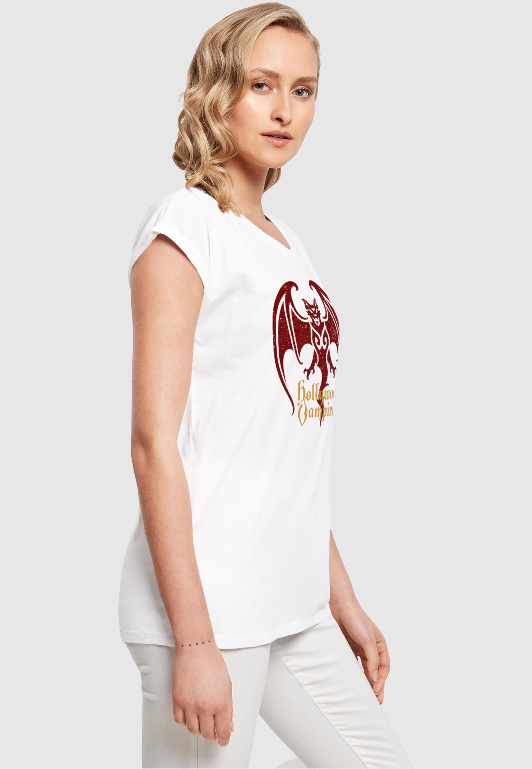 Merchcode T-Shirt »Merchcode Damen Ladies Hollywood Vampires - Bat Logo T-Shirt«, (1 tlg.)