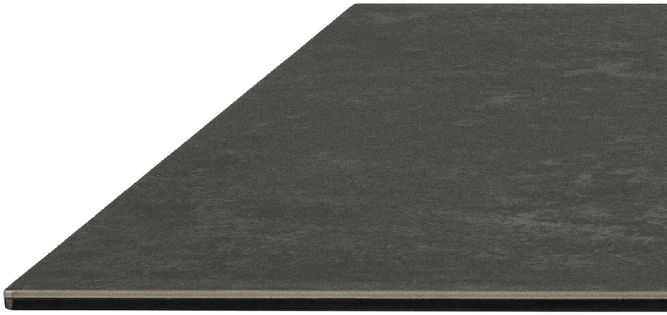 ACTONA GROUP Esstisch »Hanna, TOPSELLER!«, (Tisch, Esstisch), mit einer schwarzen Keramik-Optik Tischplatte, Breite 200 cm