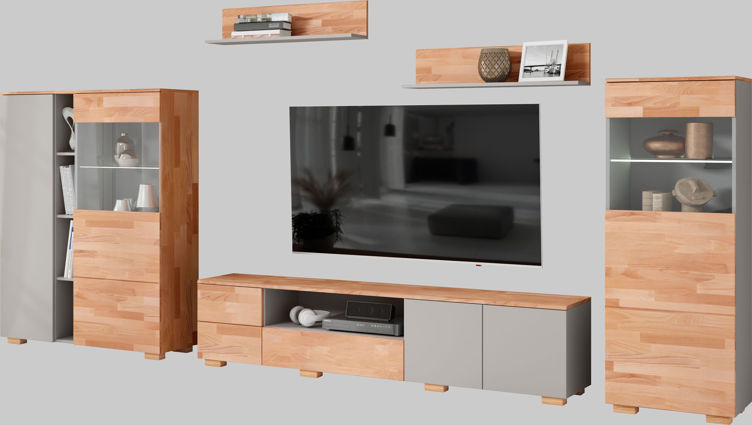 Home affaire Wohnwand 5 Stk. tlg. schöne moderne Optik günstig online kaufen