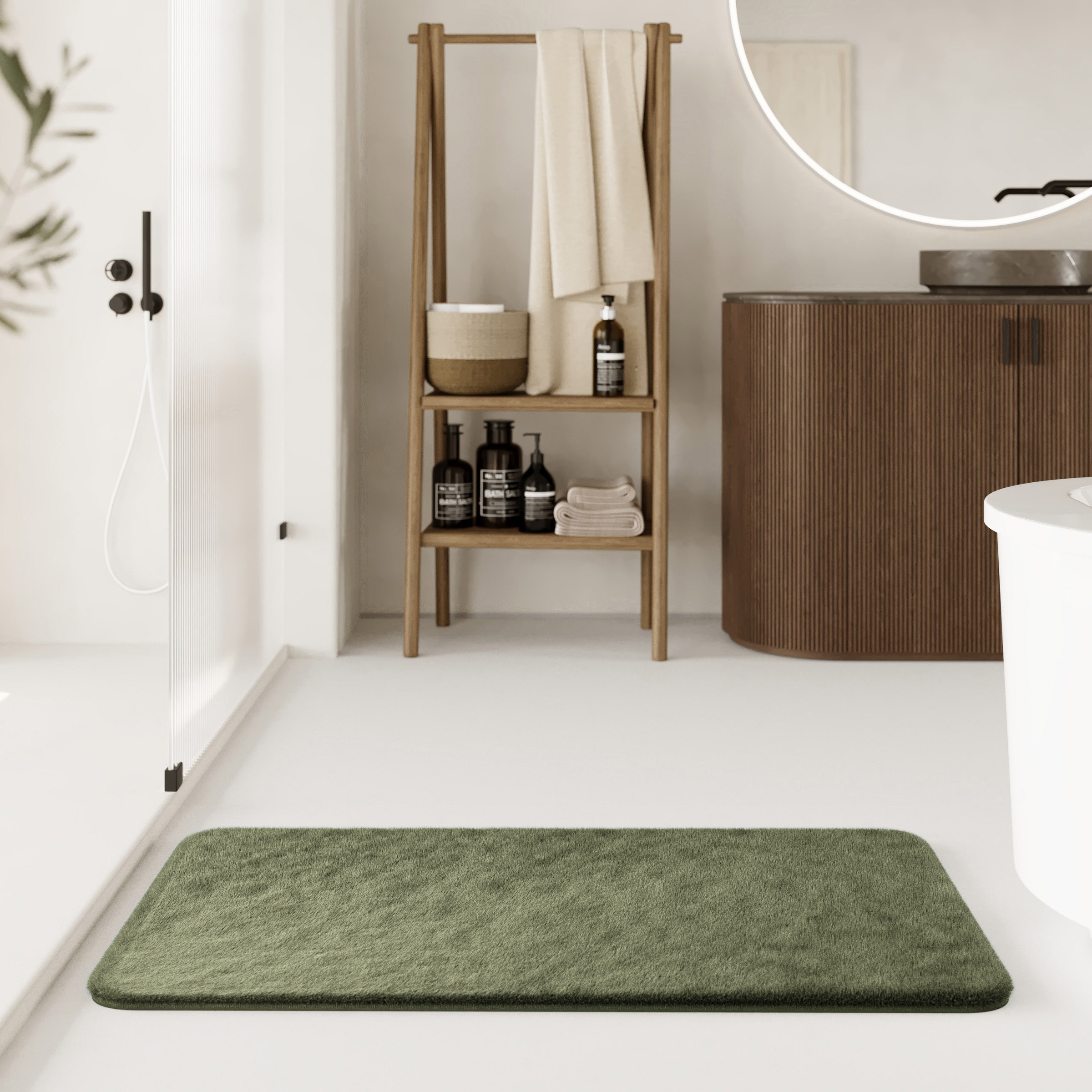 Wecon home Basics Badematte »Emil« Höhe 25 mm waschbar, rutschfest, strapazierfähig, pflegeleicht und super weich