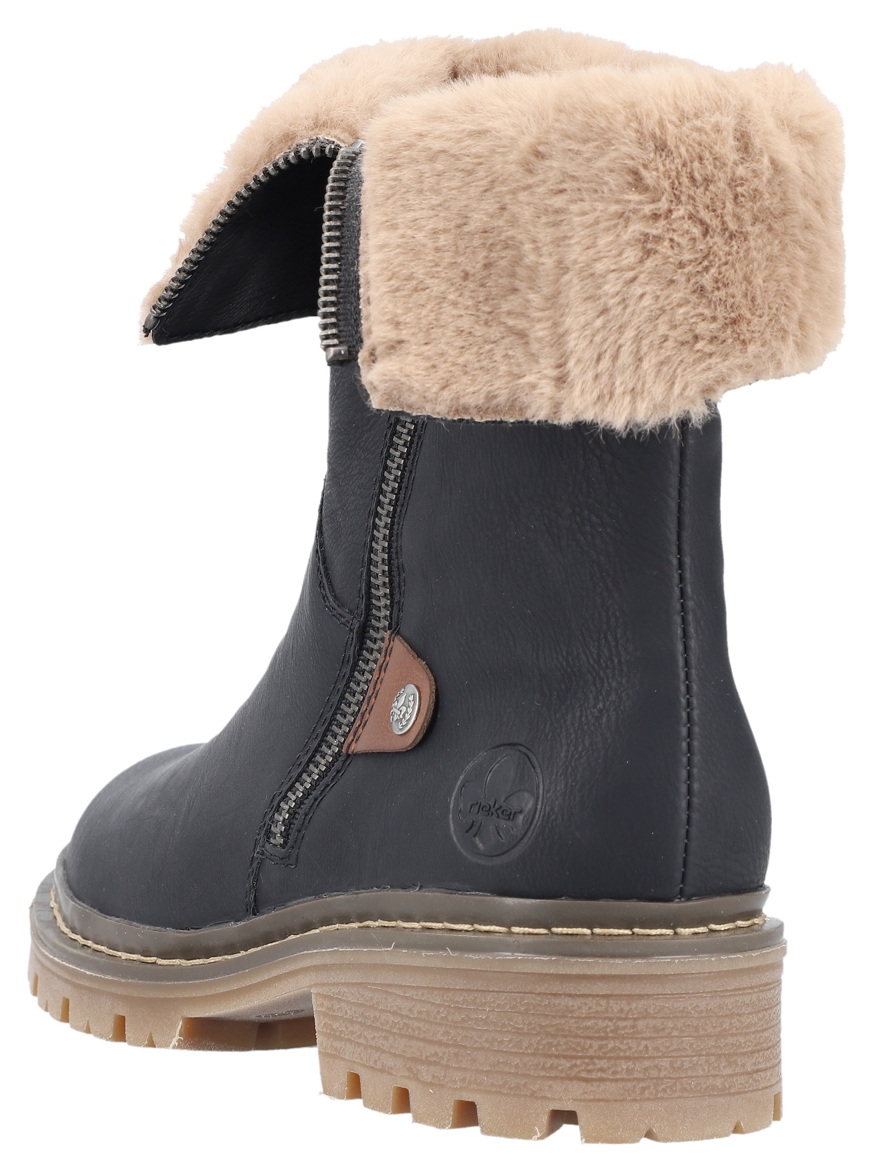 Rieker Winterstiefelette, mit Reißverschluss an der Außenseite