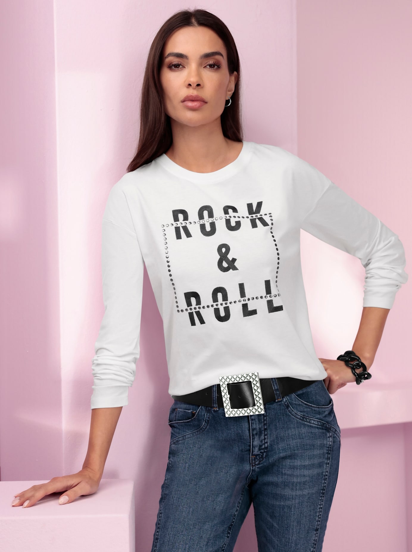 heine Langarmshirt "Shirt", 1 Stk. günstig online kaufen