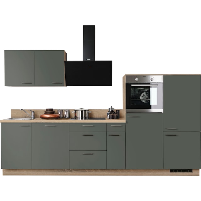 Express Küchen Küche »Scafa«, vormontiert, mit E-Geräten, Vollauszug,  Soft-Close, Breite 320 cm kaufen | BAUR