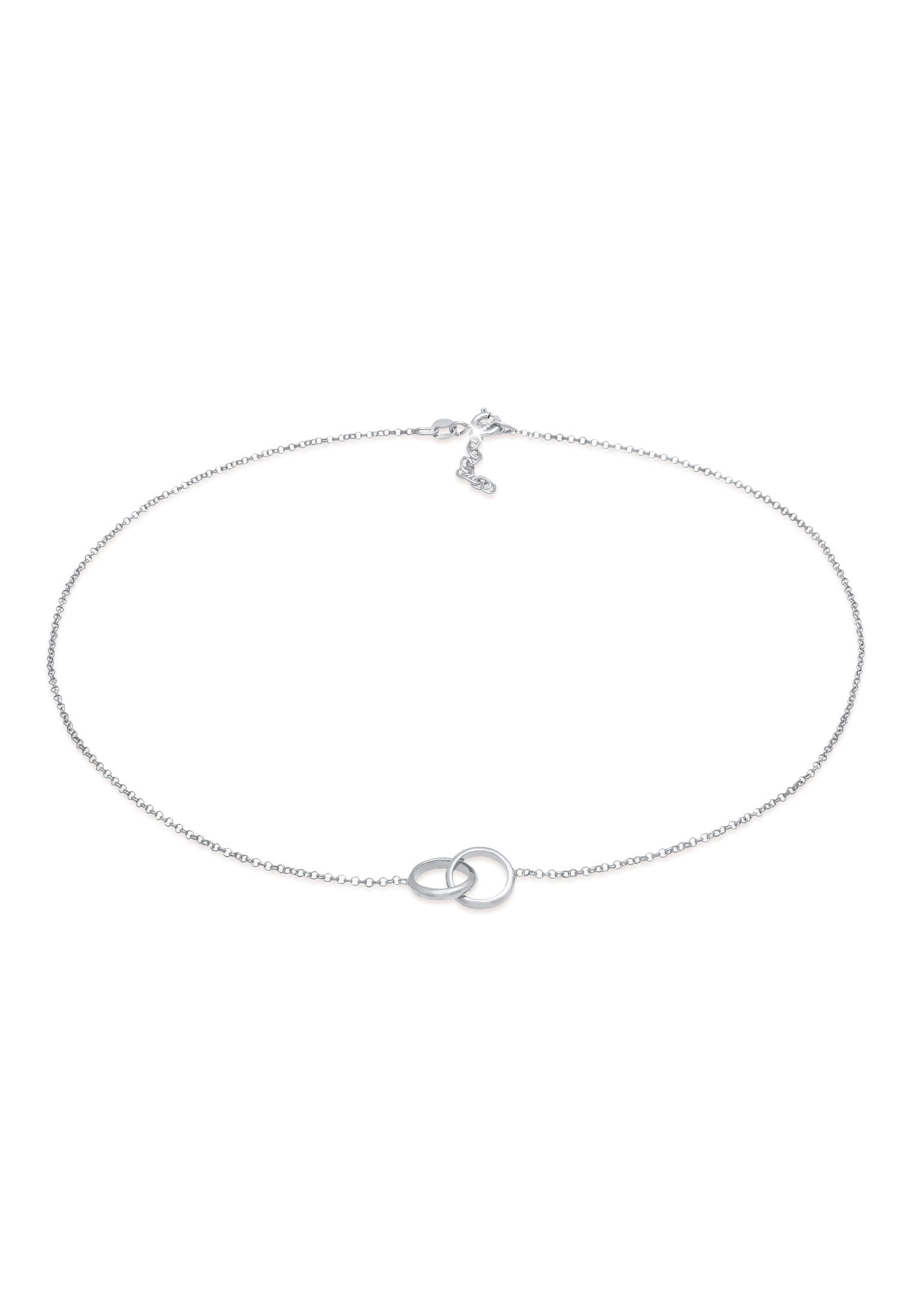 Elli Choker »Halskette Choker Ringe Kreis Minimal Trend 925 Silber«
