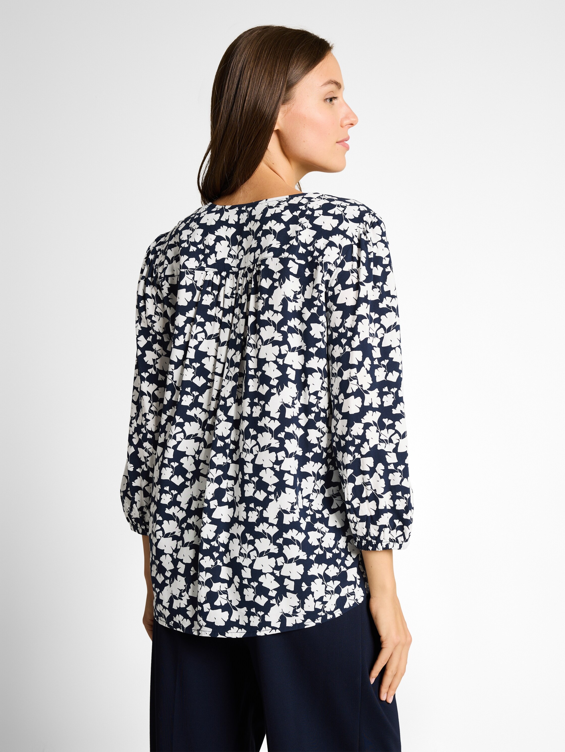 TOM TAILOR Klassische Bluse mit All-Over Print günstig online kaufen