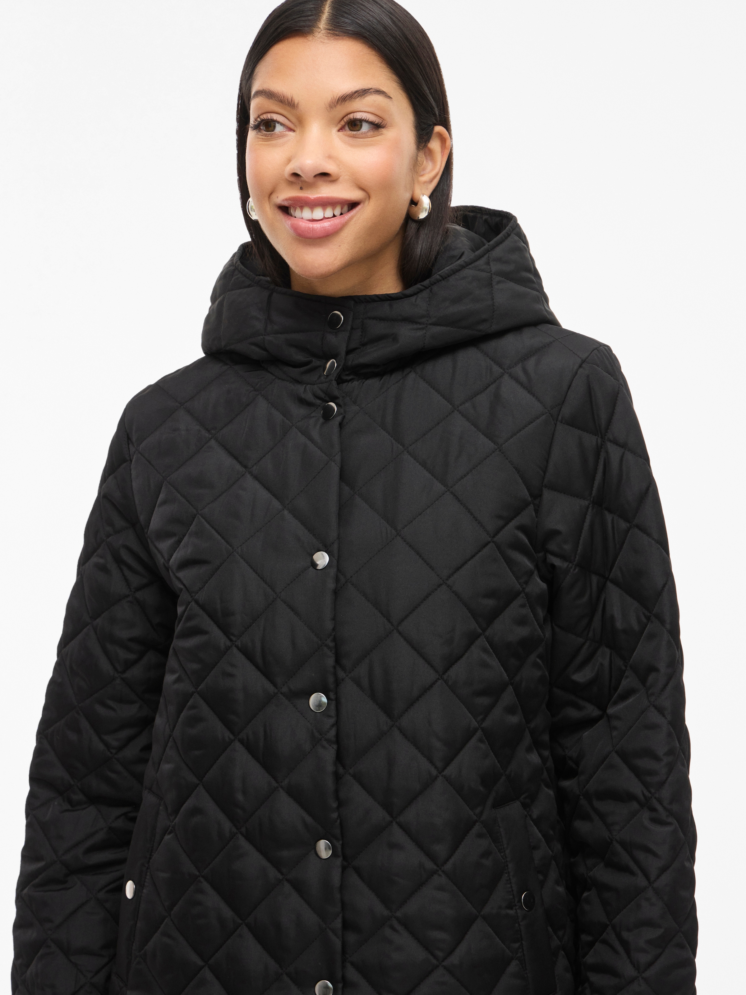 Vila Steppjacke "VITATE L/S HOODED JACKET - NOOS", mit Kapuze günstig online kaufen
