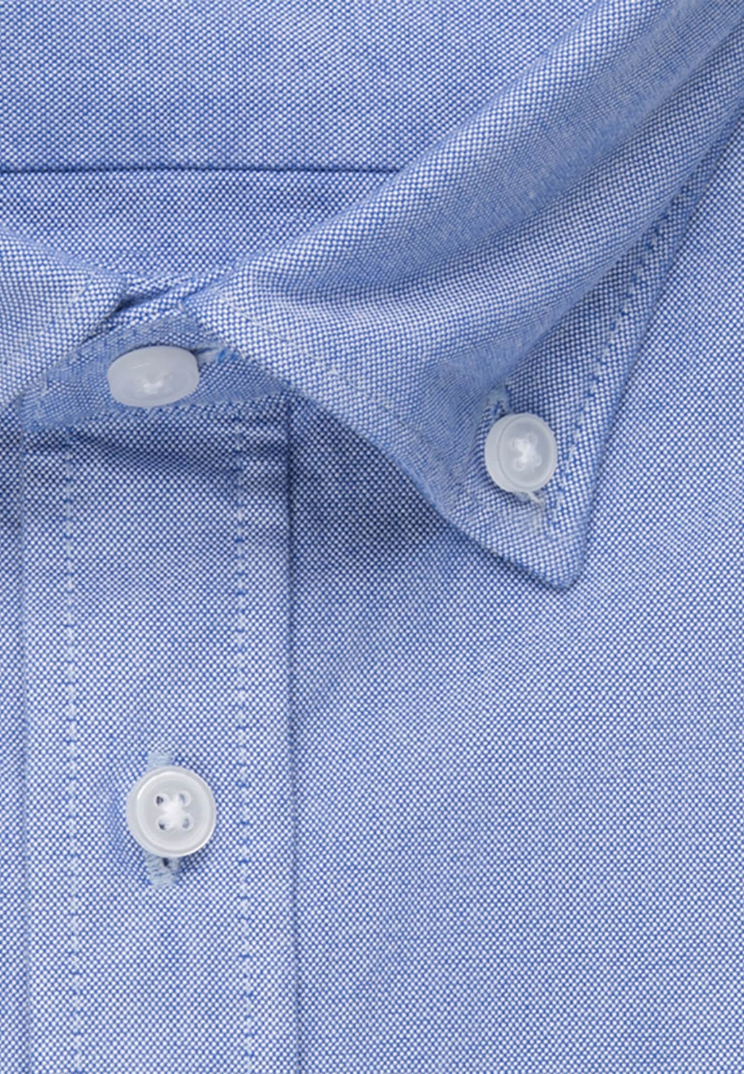 seidensticker Businesshemd »Regular«, Regular Langarm Button-Down-Kragen Uni