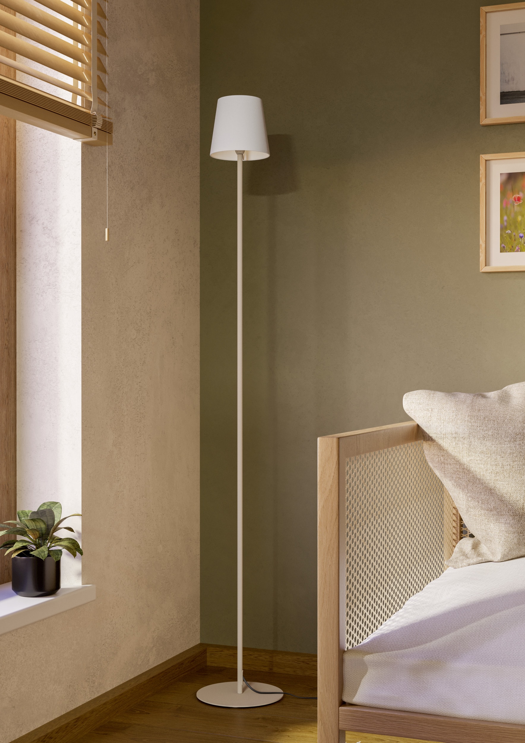 EGLO Stehlampe »FIORANA Stehlampe - Stahl - E14 - 1X7,5W - IP20« E14 1 Stk. Standleuchte, Leselampe, Wohzimmer, Schlafzimmer, H140,5 x Ø15 cm