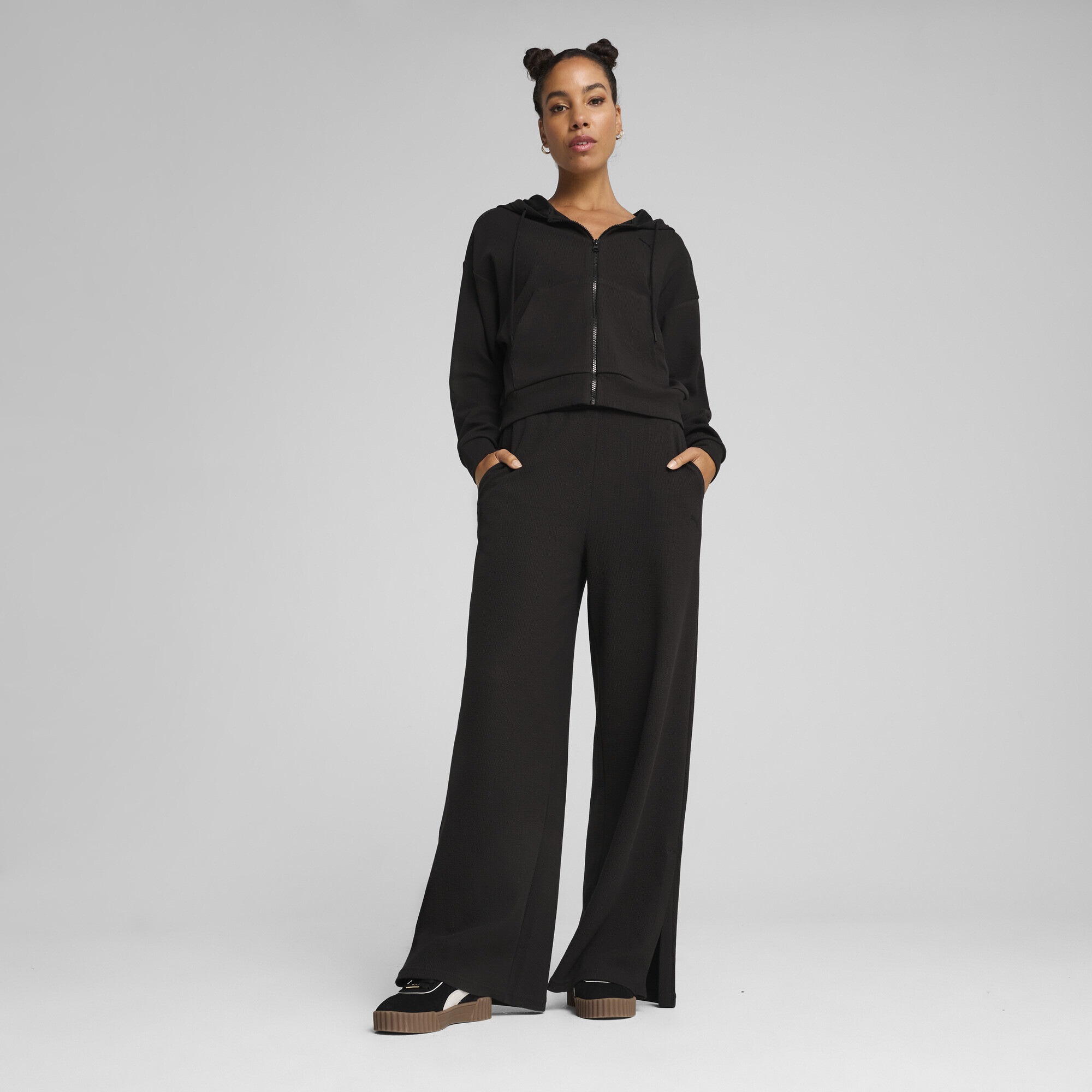 PUMA Sporthose »HER Bequeme Straight Fit Hose mit hohem Bund Damen«