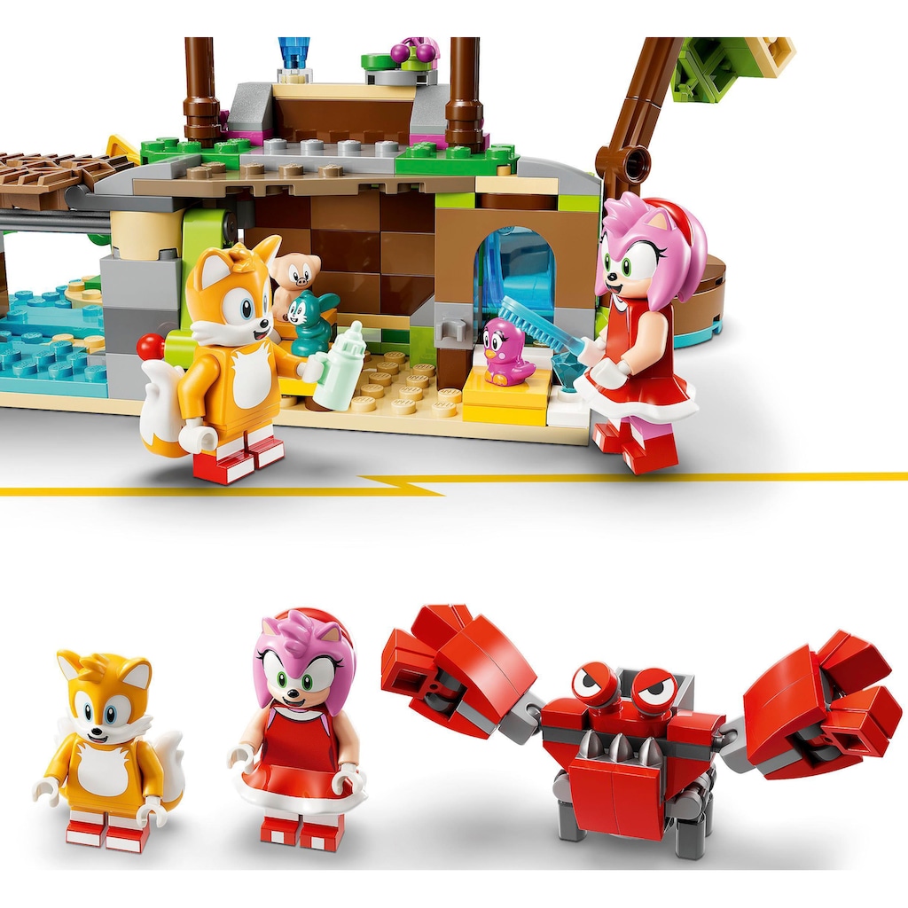 LEGO® Konstruktionsspielsteine »Amys Tierrettungsinsel (76992), LEGO® Sonic«, (388 St.)