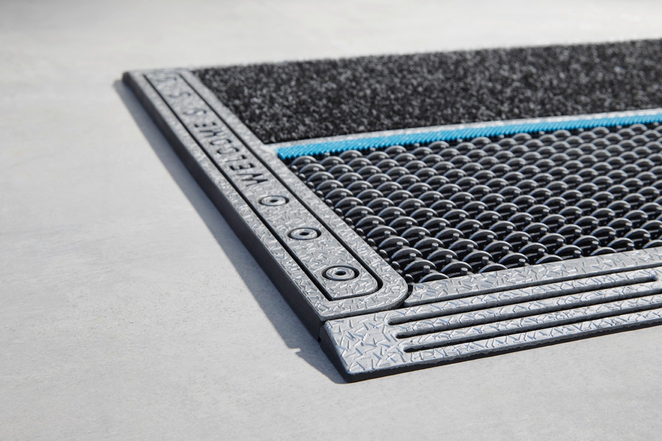 Home2Fashion Fußmatte »Clean Colorado RE«, rechteckig, 12 mm Höhe, Schmutzfangmatte, mit Spruch, robust, In- und Outdoor geeignet