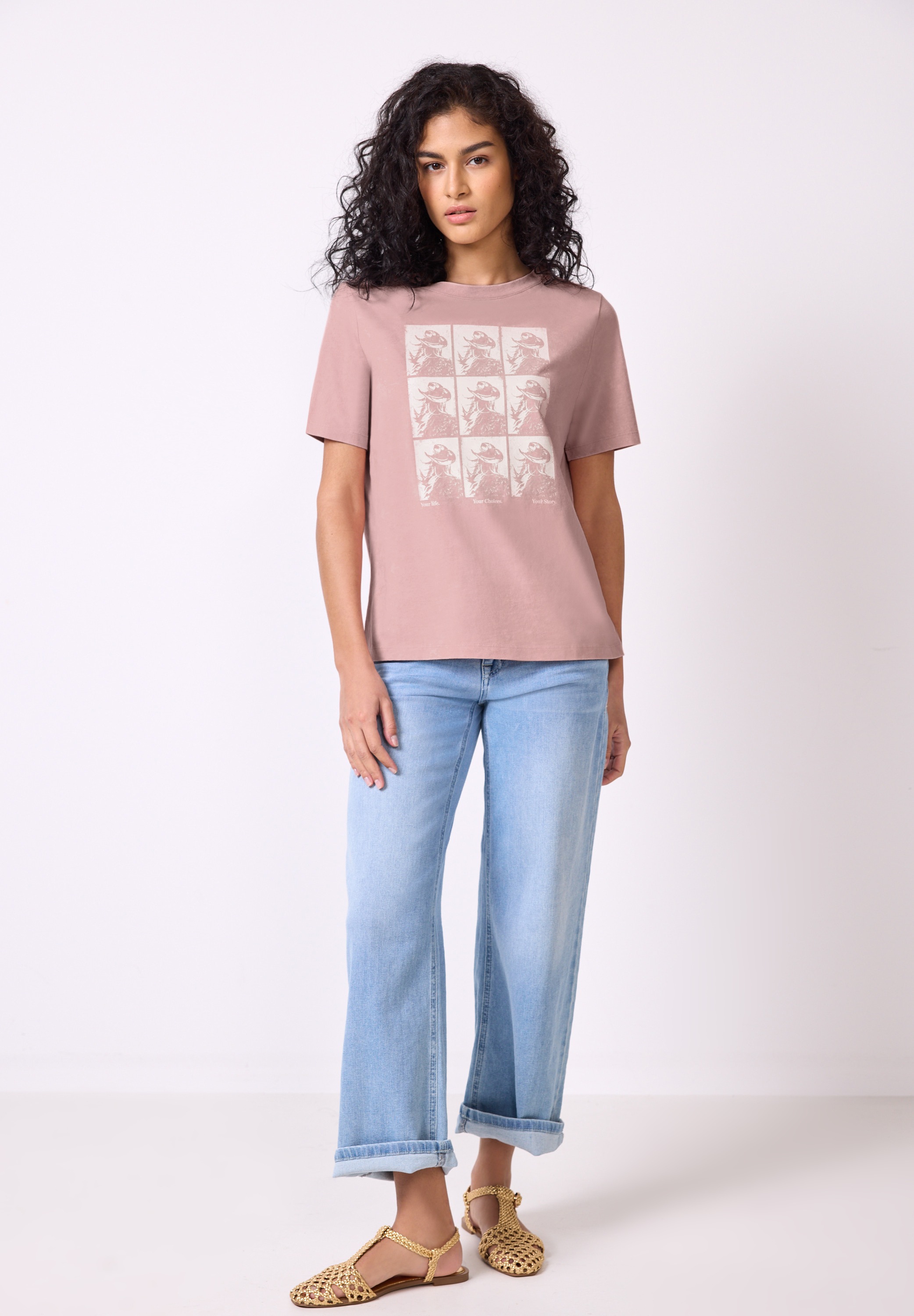 STREET ONE STUDIO Print-Shirt, aus reiner Baumwolle