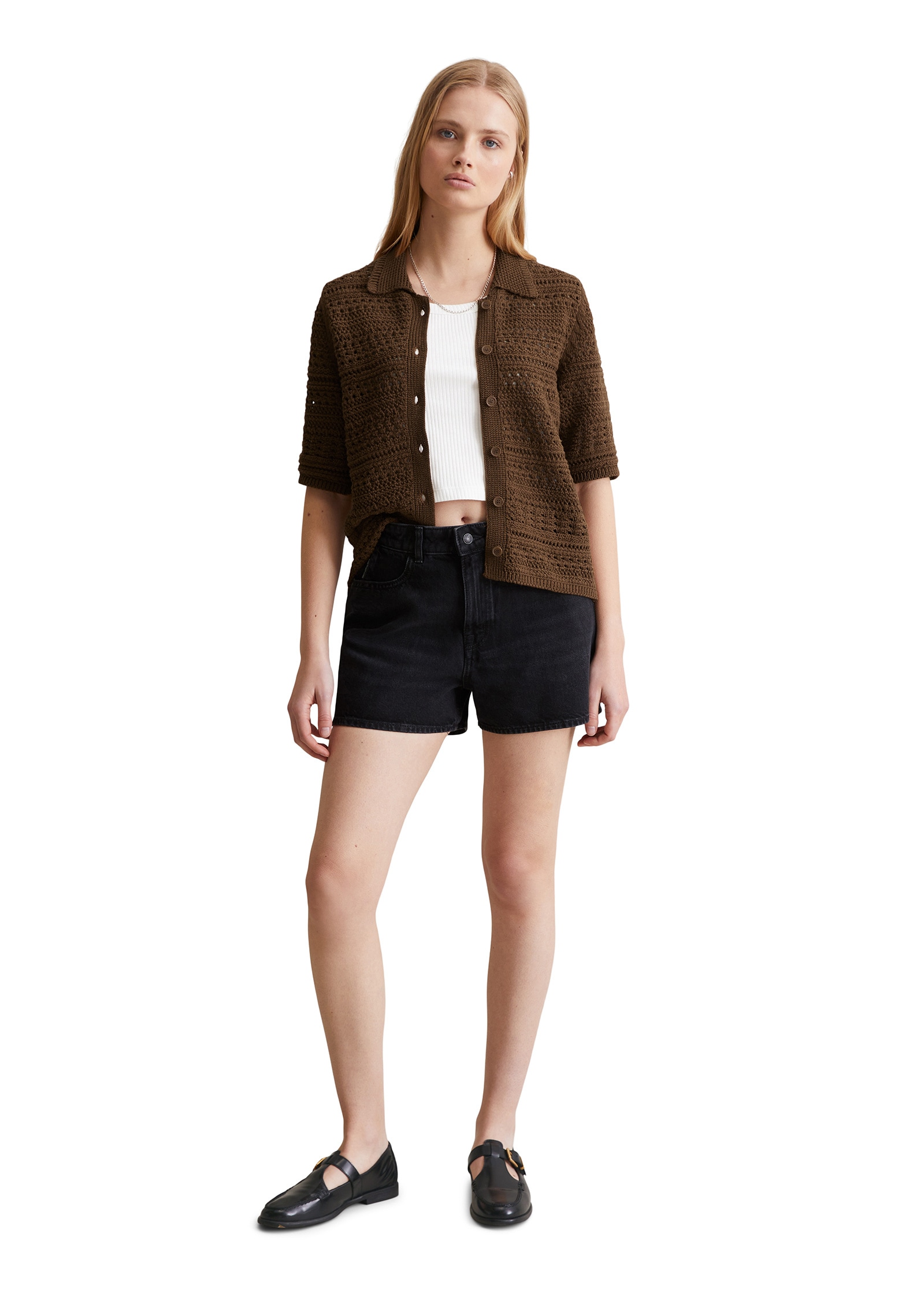 Marc O'Polo DENIM Cardigan »in Häkel-Optik«