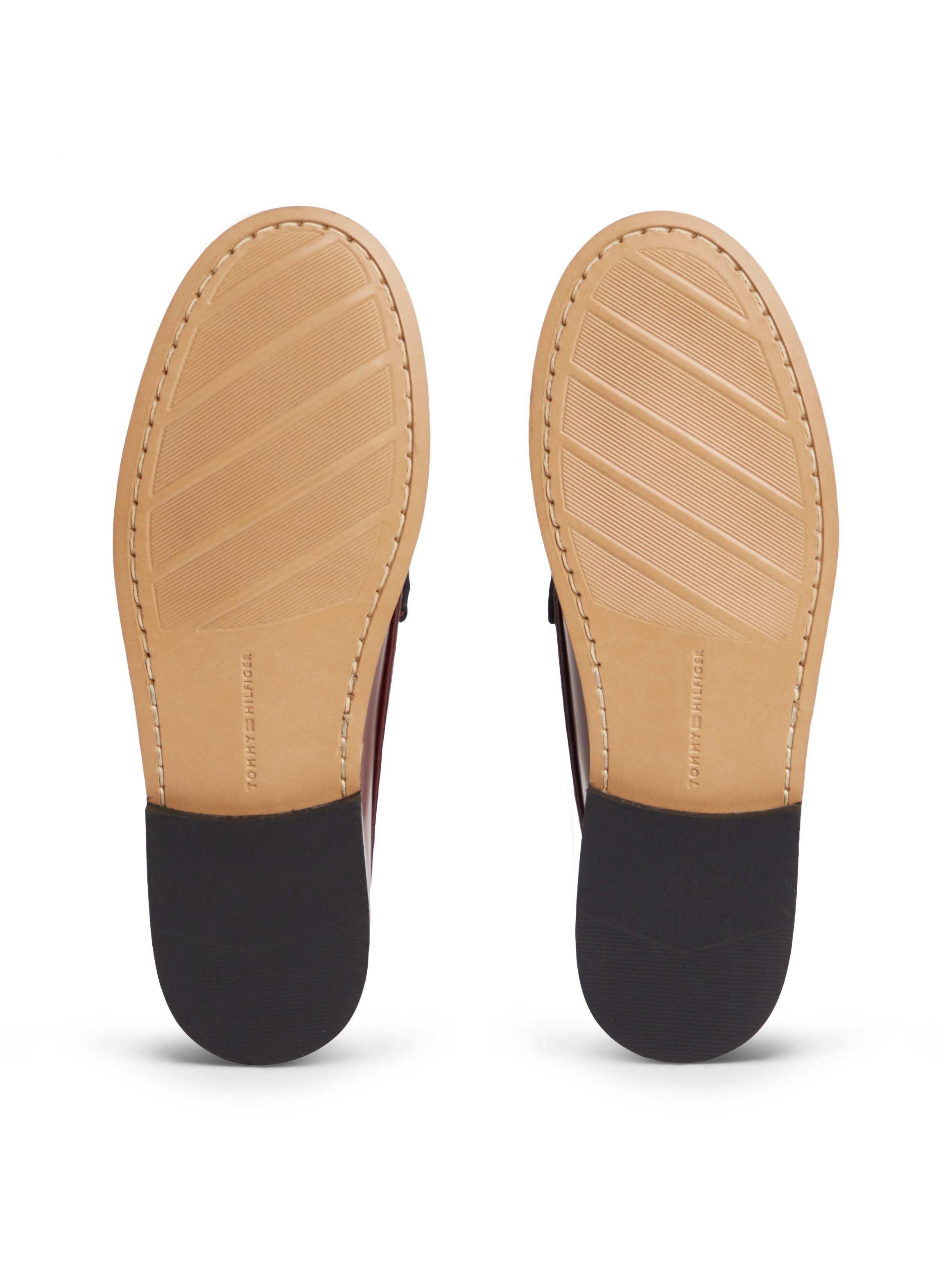 Tommy Hilfiger Loafer »HILFIGER PENNY ABRASIVATO«  , Blockabsatz, Slipper, Businessschuh mit klassischem Zierriegel