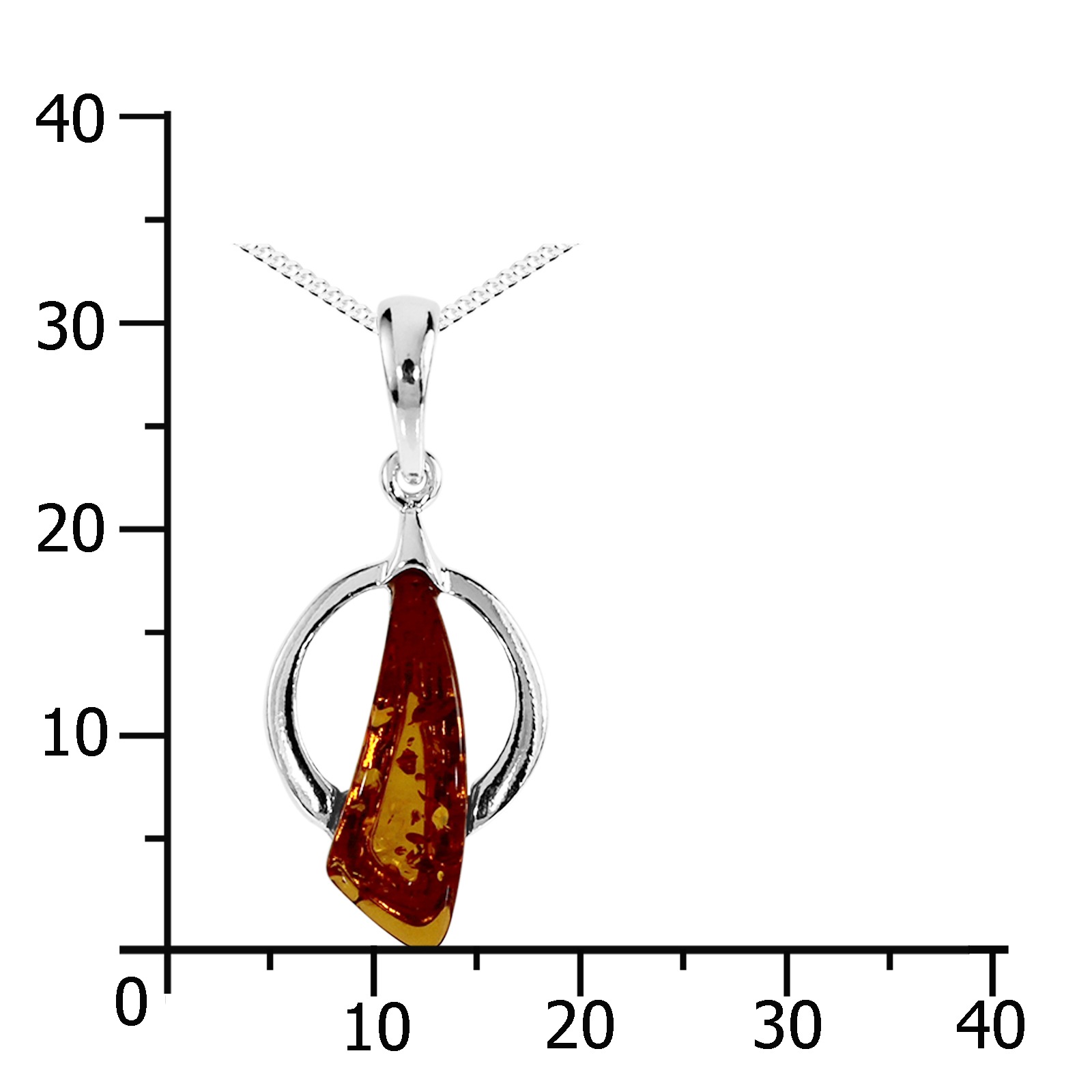 Kette mit Anhänger OSTSEE-SCHMUCK "Ostsee-Schmuck Kette mit Anhänger Trine Kette mit Anhänger Trine" Gr. 42, silber, Halsketten, Damen, 42cm, Silber 925 (Sterlingsilber), L: 42 5