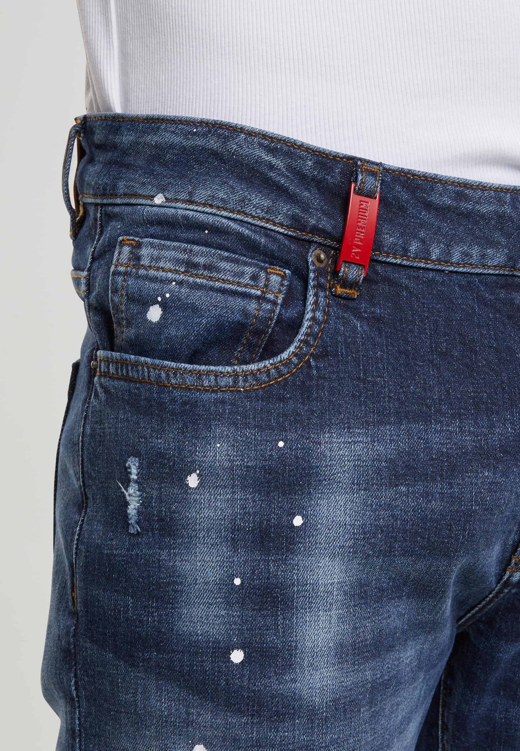 2Y Premium Bequeme Jeans »2Y Premium 2Y CARLOS DESTROYED SLIM FIT JEANS«