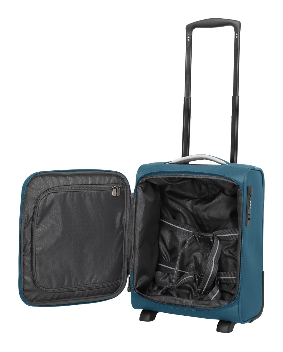 travelite Handgepäck-Trolley »JETPACK Easy 2 Cabin, konzipiert für EasyJet, Vueling & Wizz«, 4 Rollen, Weichgepäck-Koffer Handgepäck für die meisten gängigen Airlines
