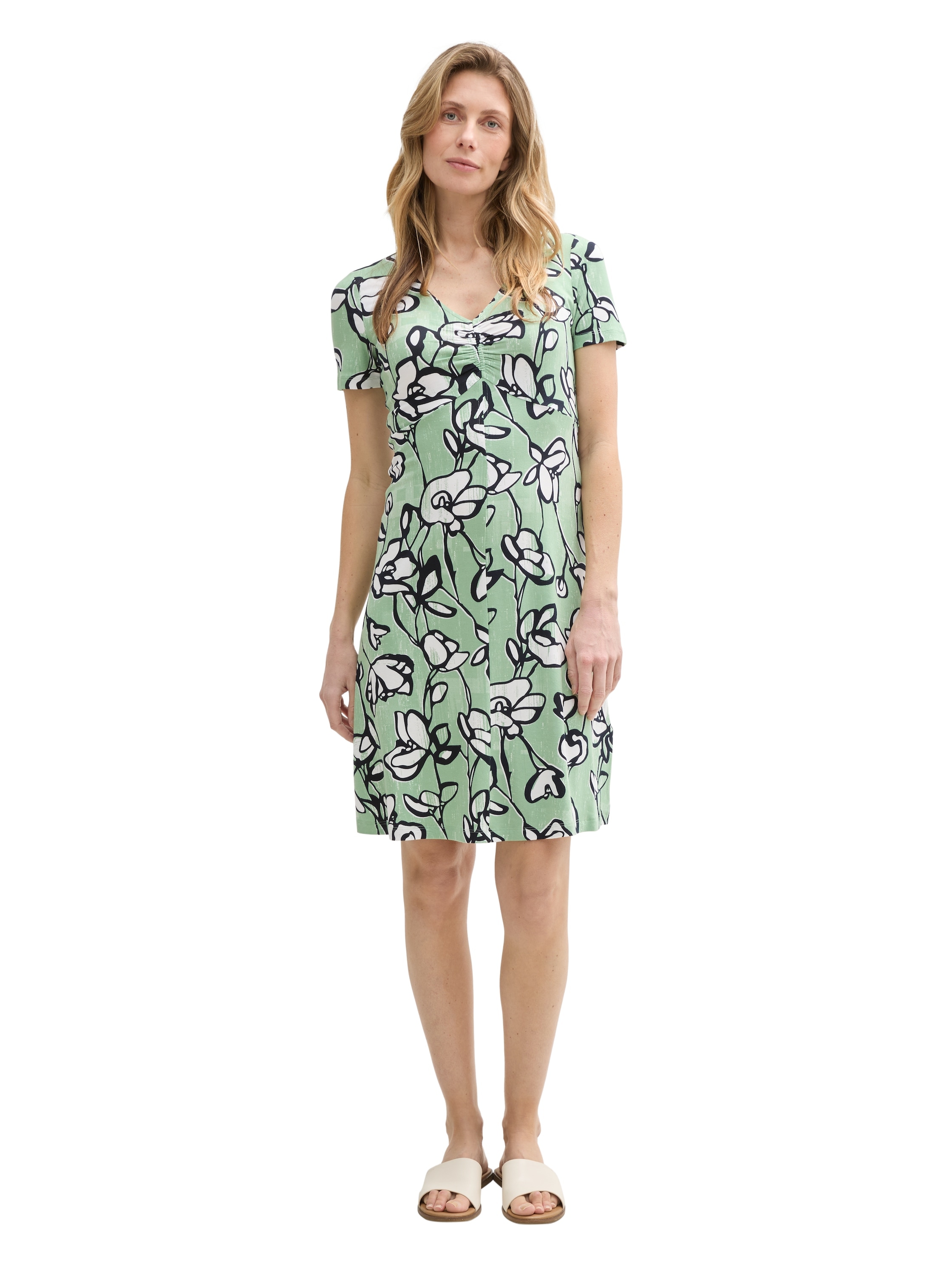 TOM TAILOR Sommerkleid, mit All-Over Print