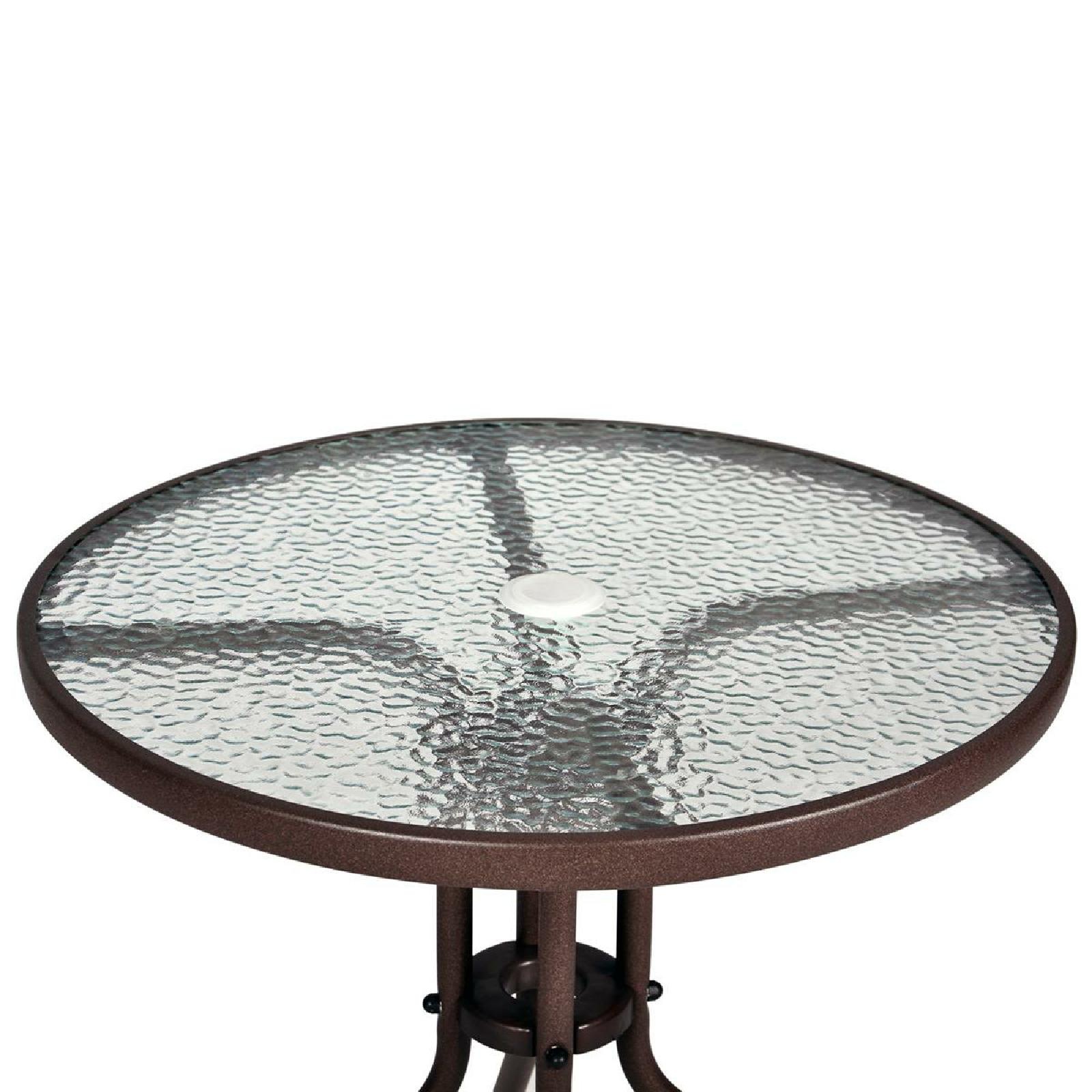 VCM Gartentisch "Bistro Tisch mit Glasplatte" günstig online kaufen