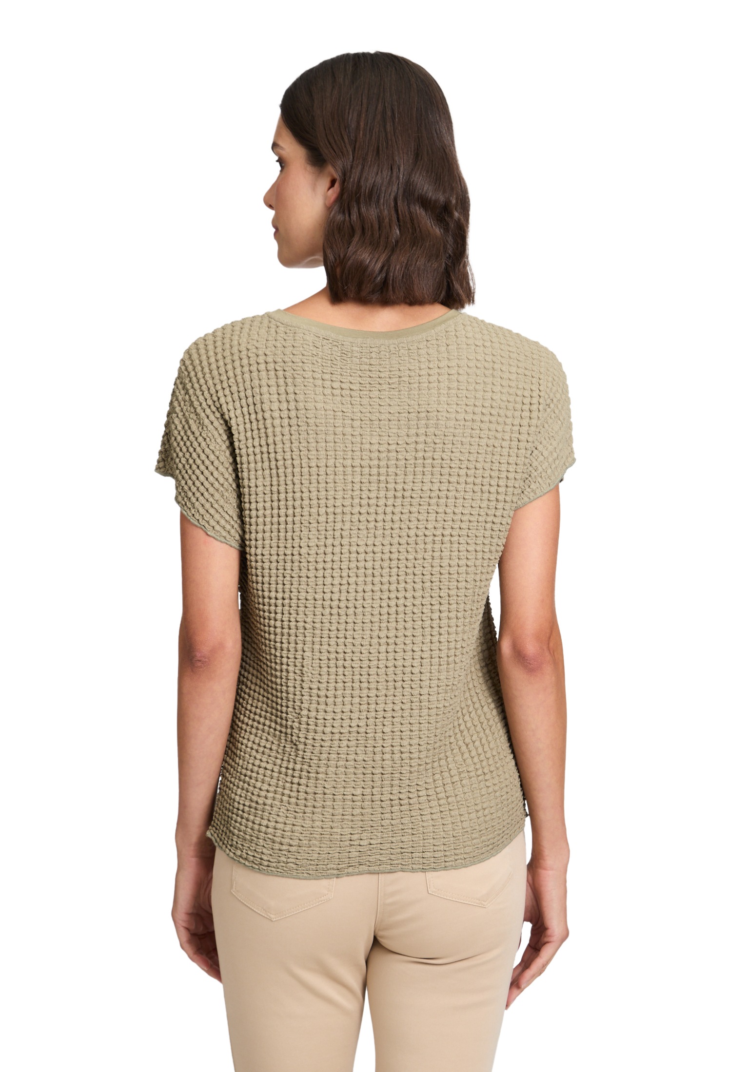 Betty Barclay Kurzarmshirt »Betty Barclay Strukturshirt mit U-Boot-Ausschnitt«, (1 tlg.), Material
