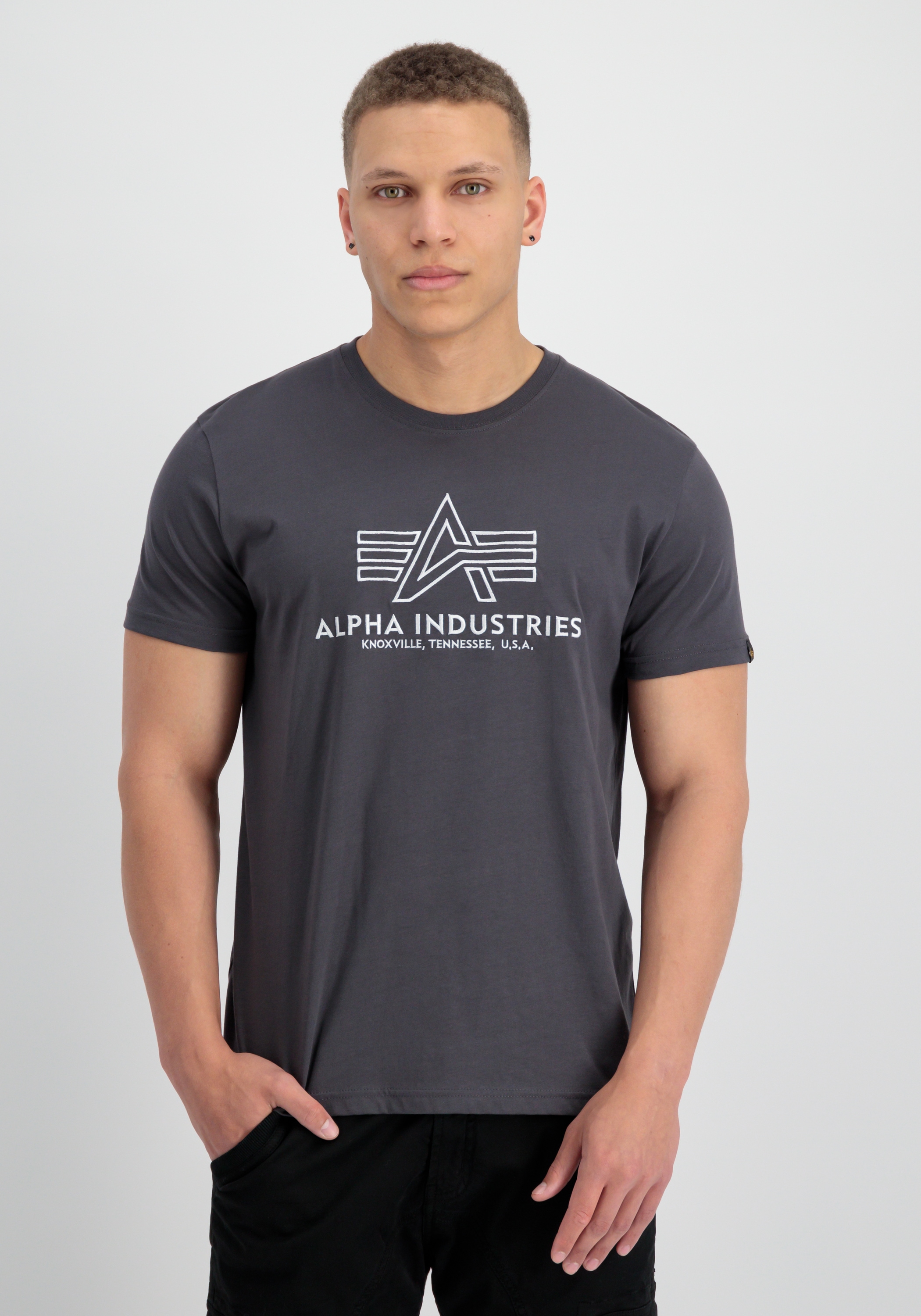 Alpha BAUR »Alpha Industries T-Shirts Men Embroidery« - | für T-Shirt T ▷ Industries Basic