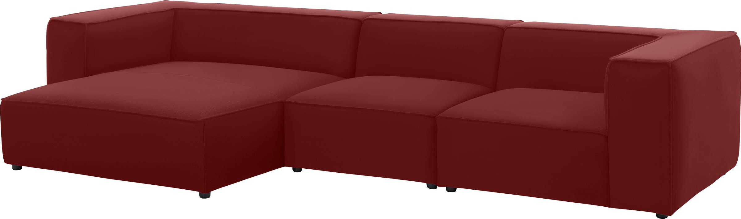 W.SCHILLIG Ecksofa »around-the-block«, mit eleganter Biese, mit Federkern, Breite 341 cm