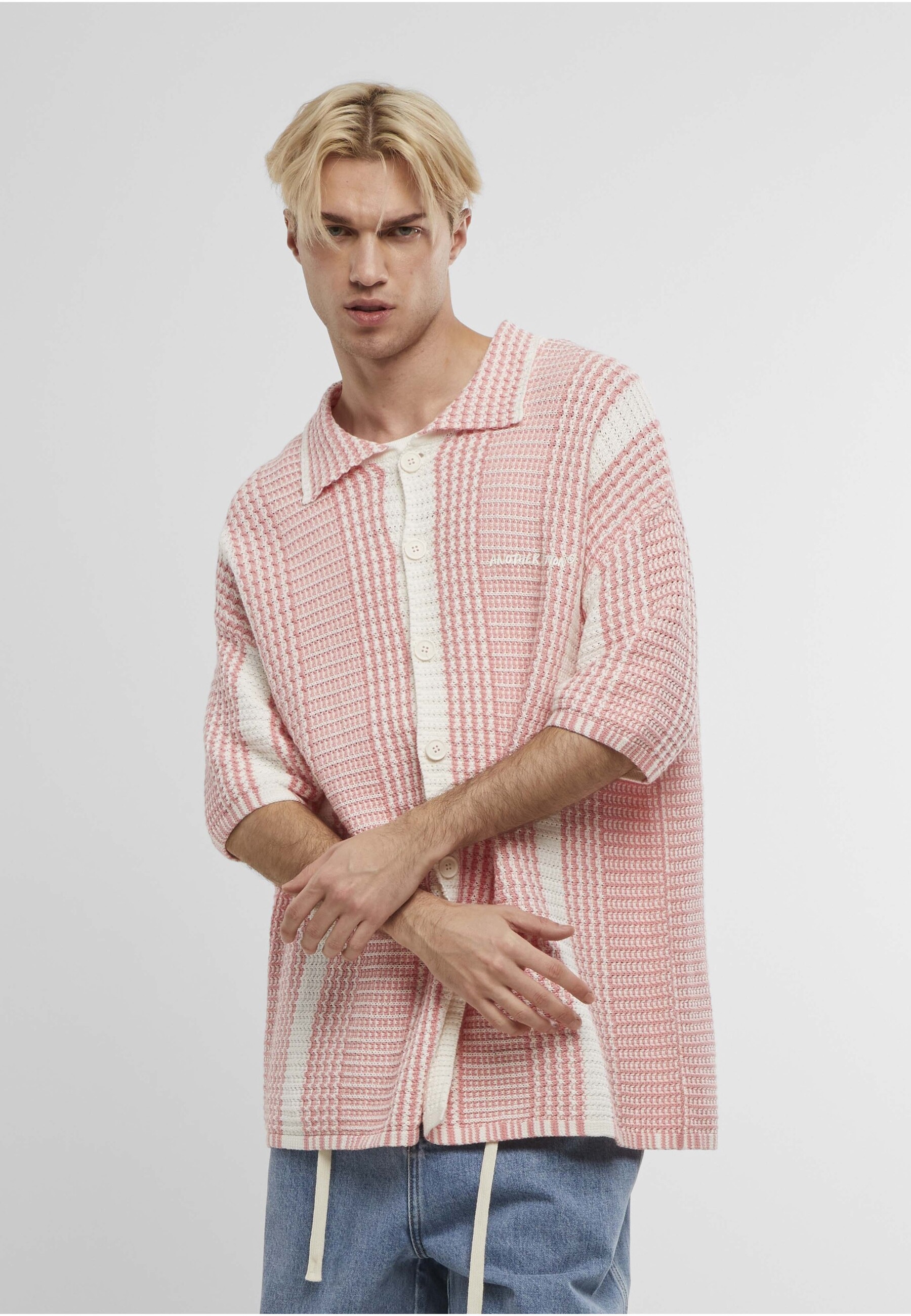 Another Cotton Lab Langarmhemd »Another Cotton Lab Oversized Mesh Knit Summer Shirt«