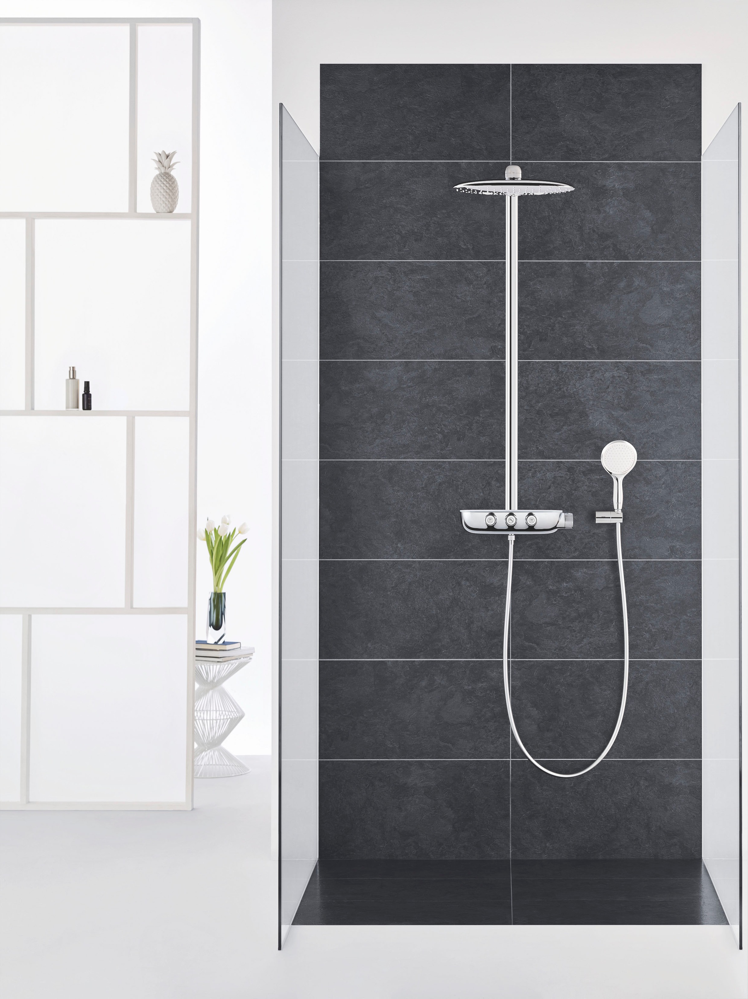 Grohe Duschsystem »Rainshower System SmartControl«, (Packung), mit langlebieger und scheinender Oberfläche